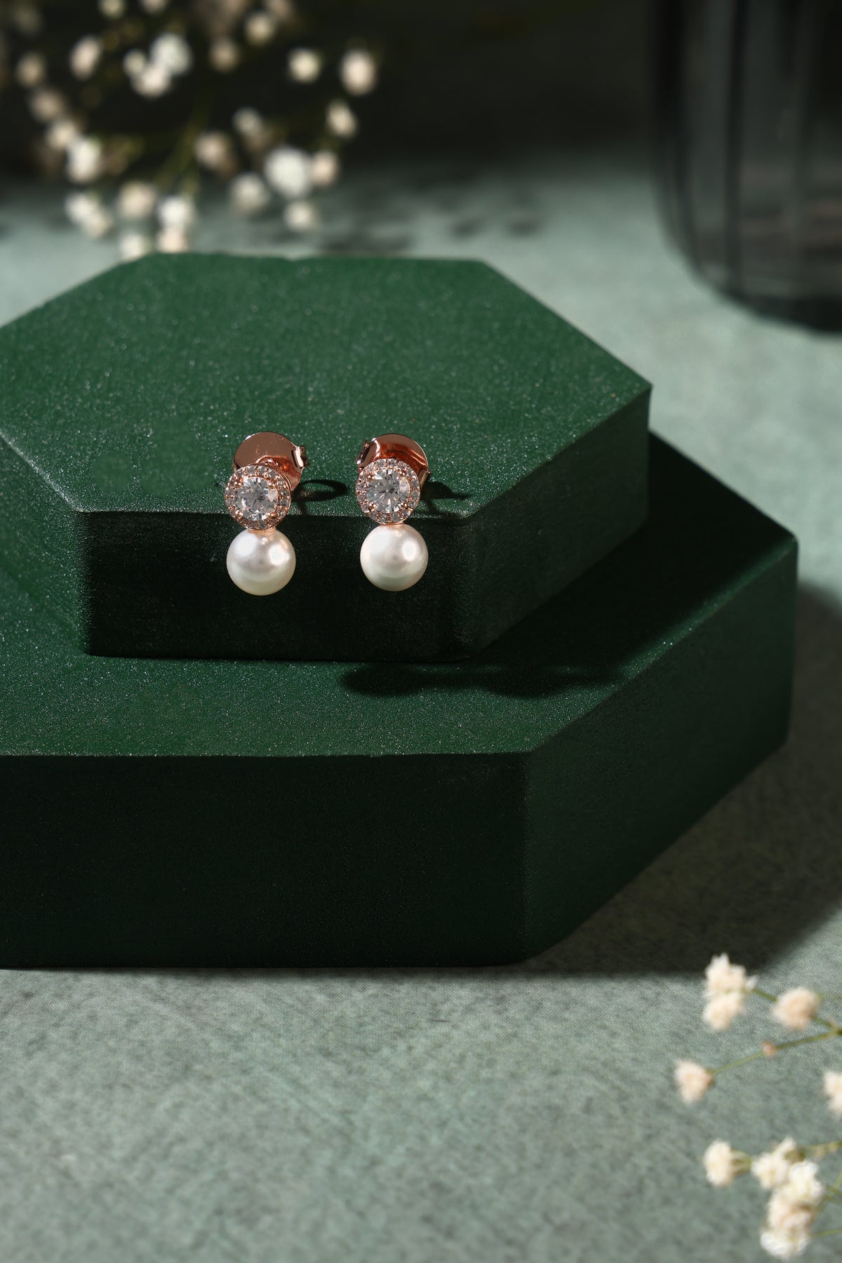 Pearl Radiance Stud Earrings