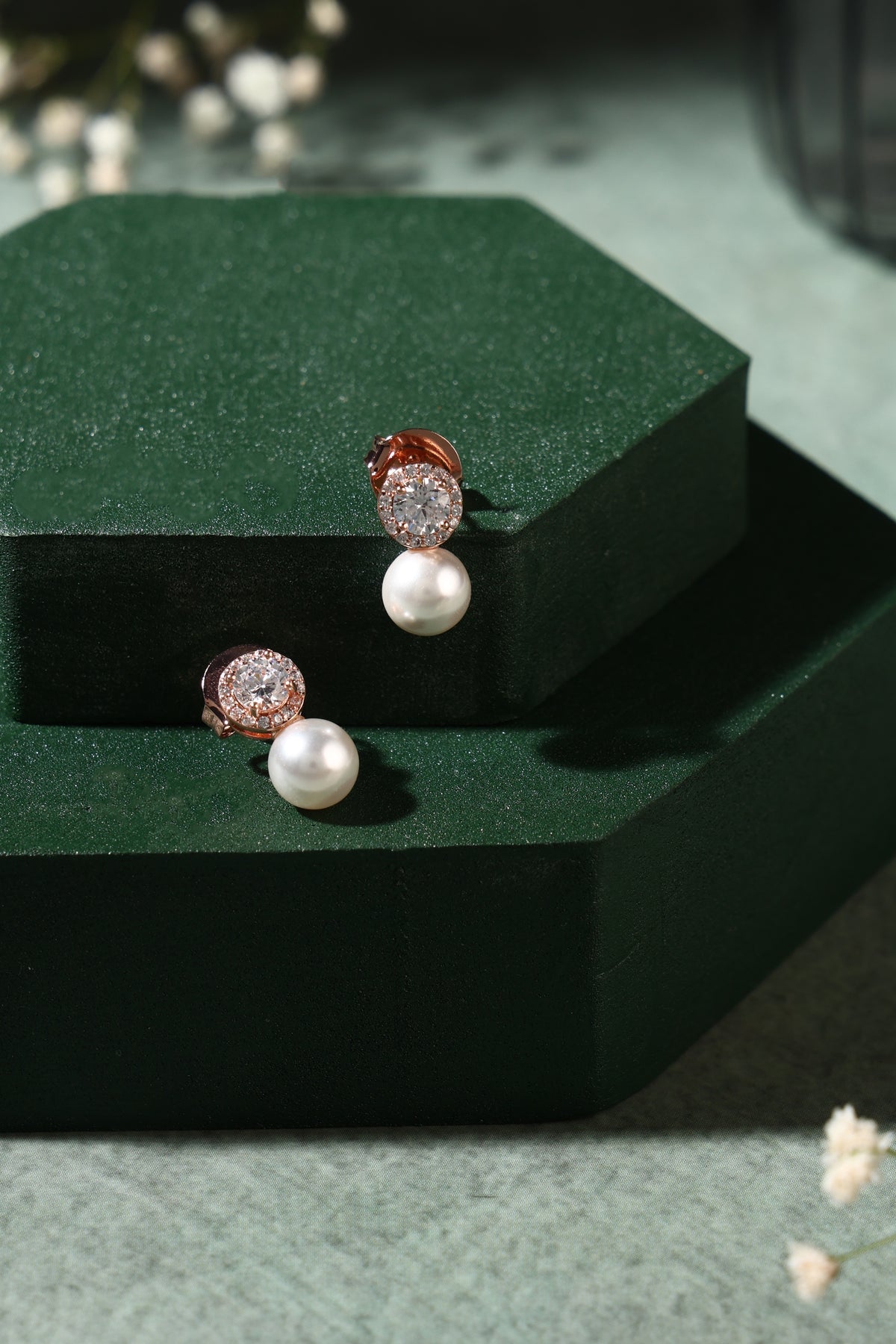 Pearl Radiance Stud Earrings