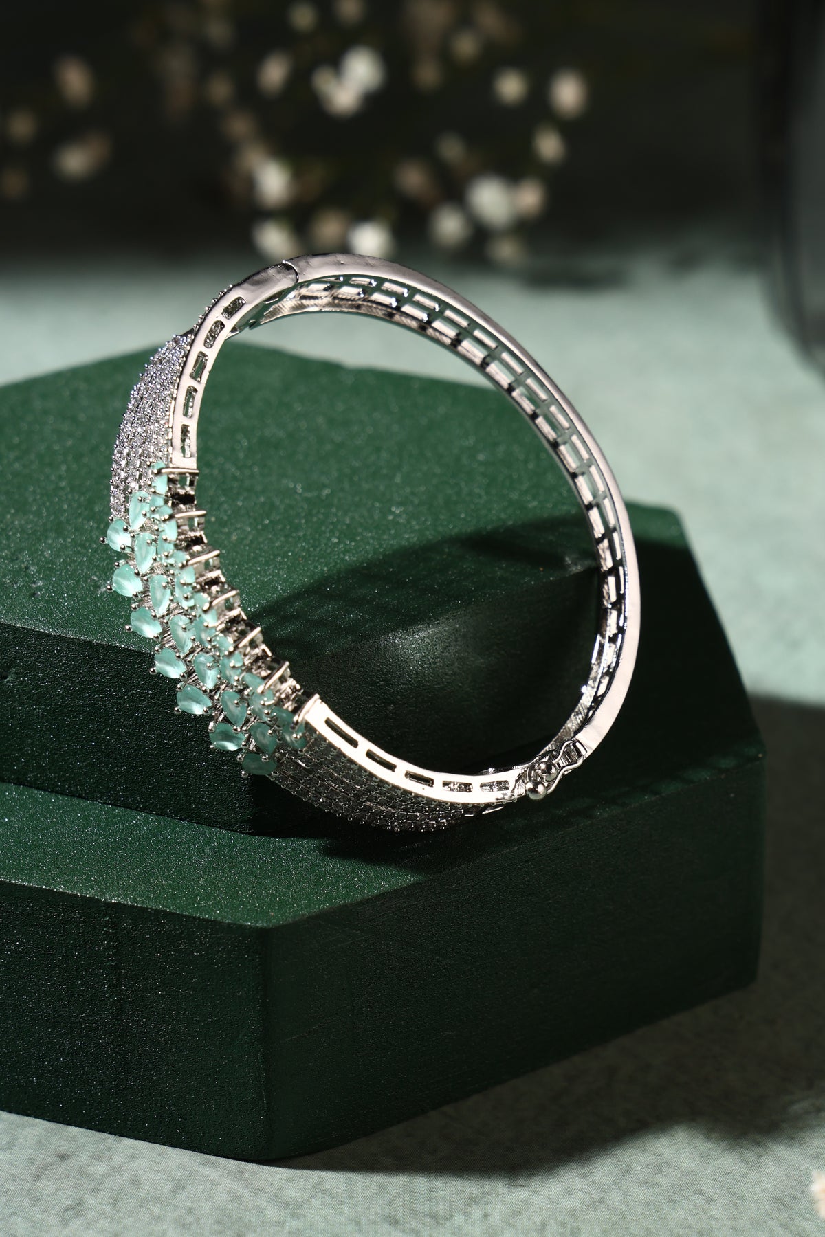 Celestia Crystal Halo Bangle