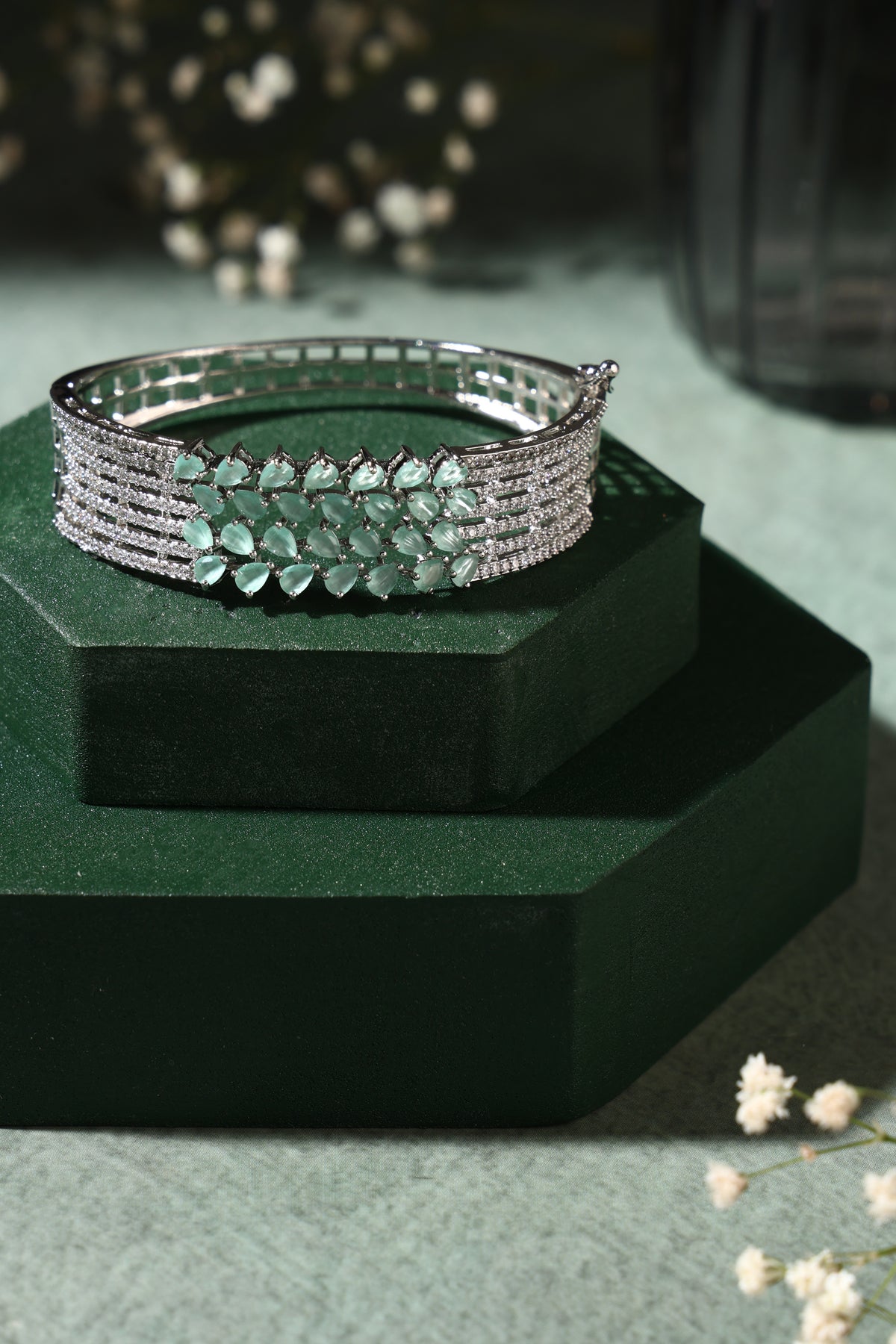 Celestia Crystal Halo Bangle