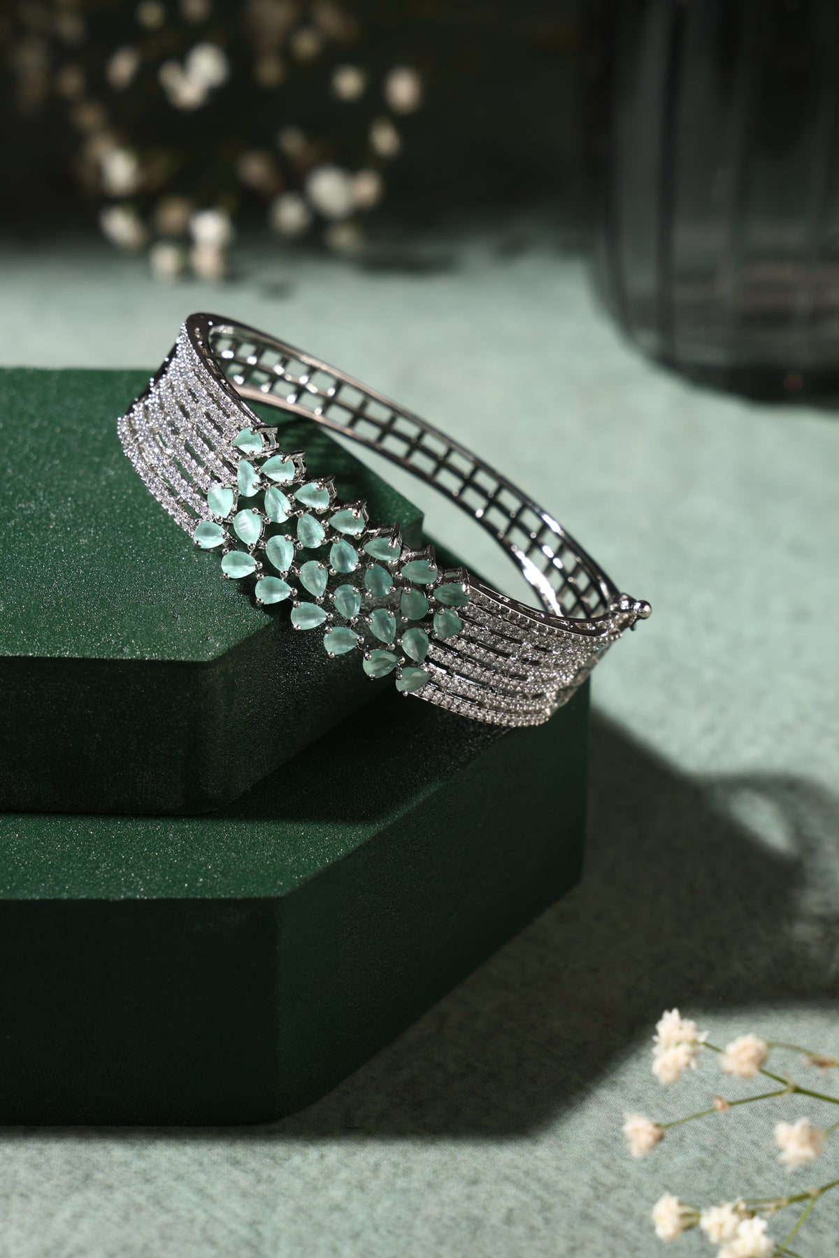 Celestia Crystal Halo Bangle