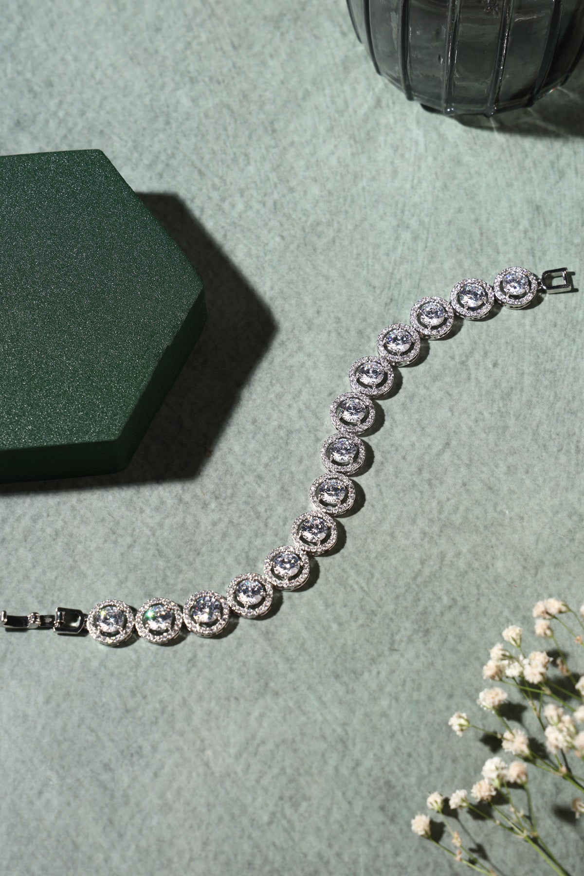 Celeste Halo Crystal Bracelet