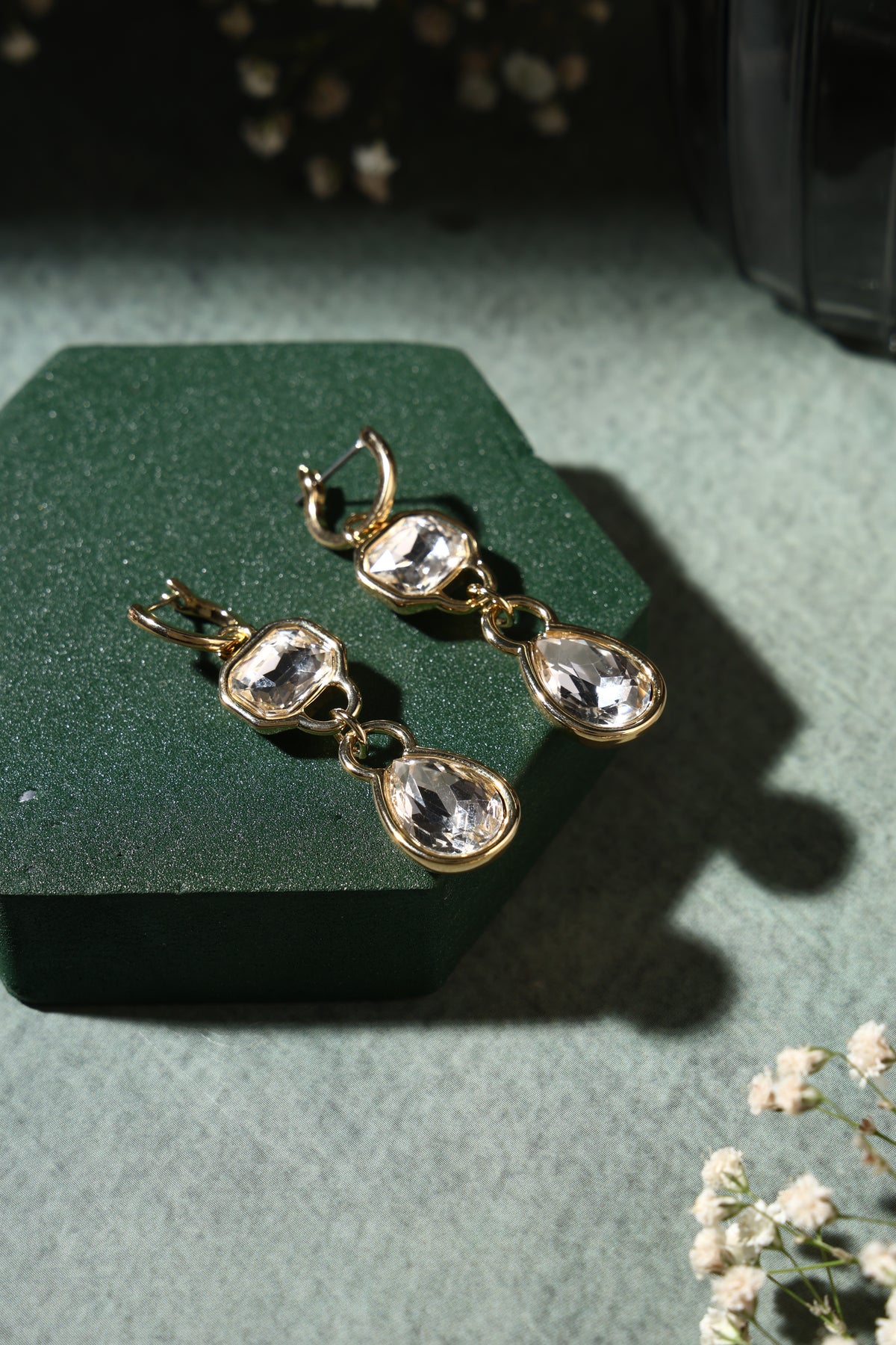 Aurelia Crystal Cascade Earrings