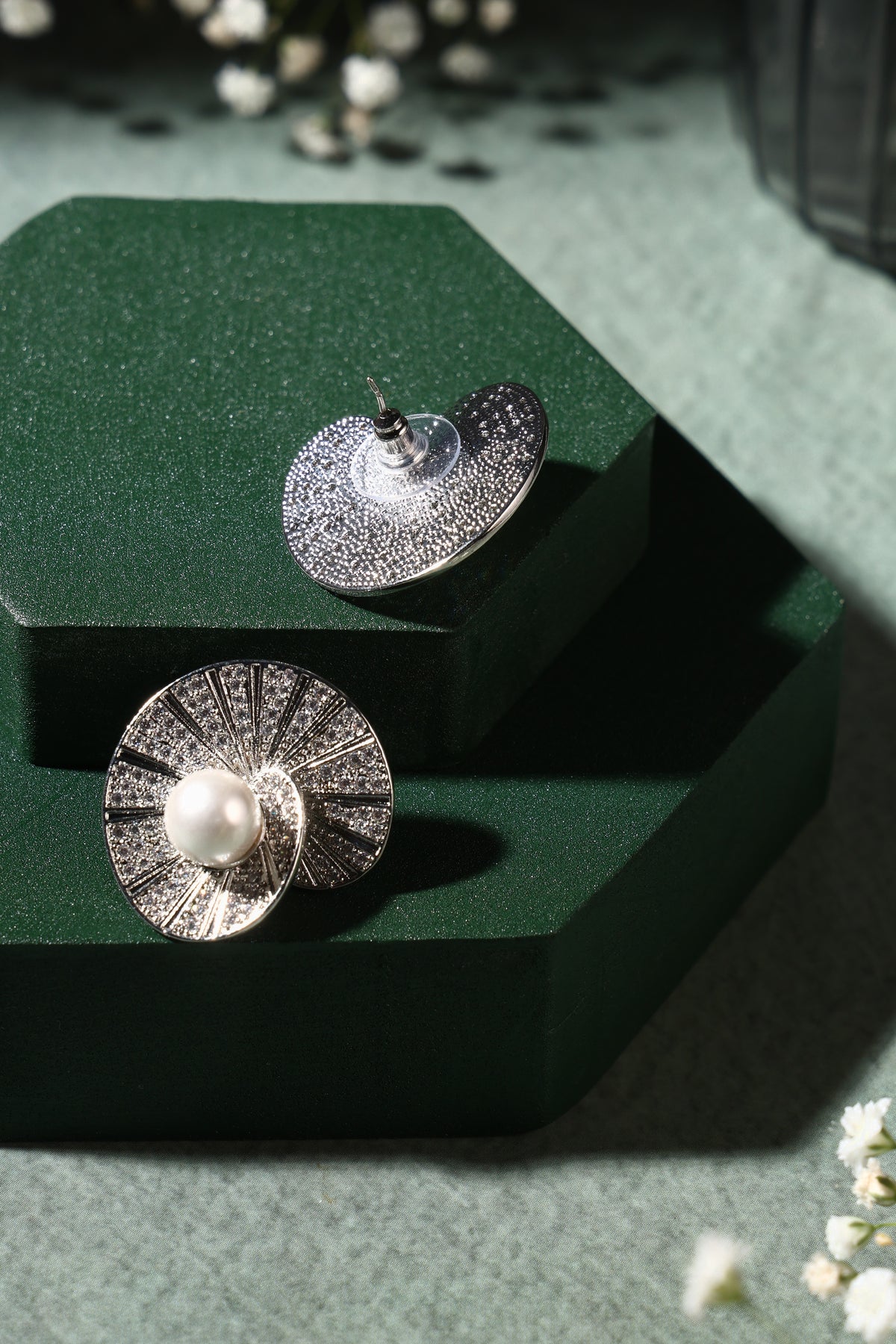 Marina Swirl Pearl Earrings