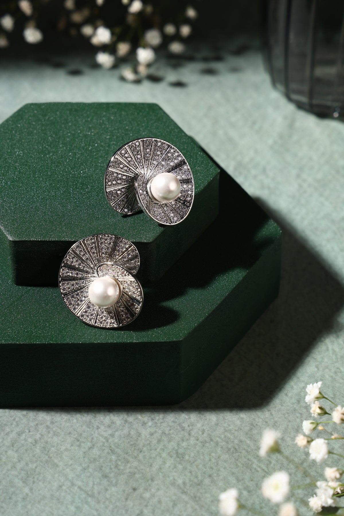 Marina Swirl Pearl Earrings