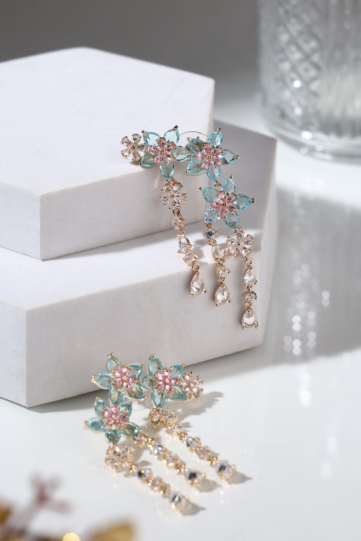 Celestia Floral Cascade Earrings