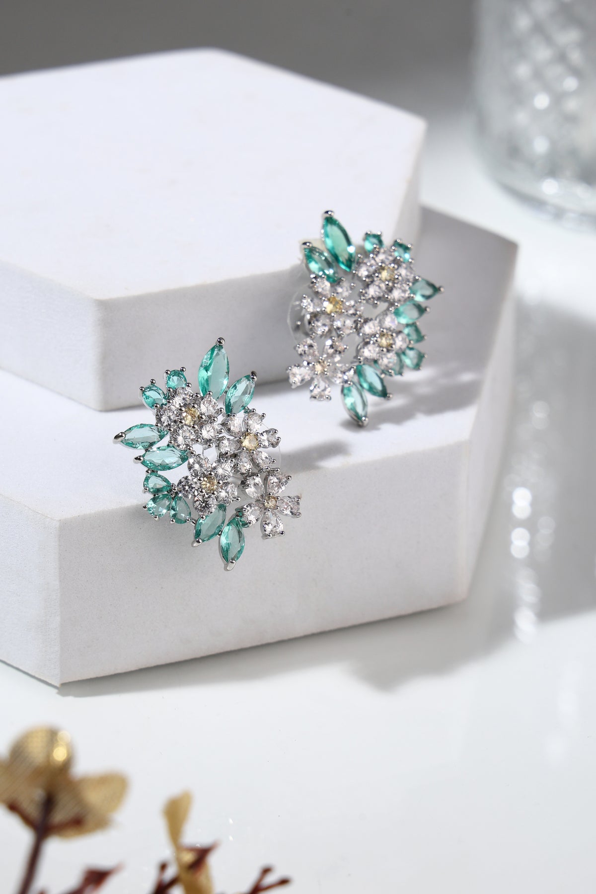 Verdante Floral Bouquet Earrings