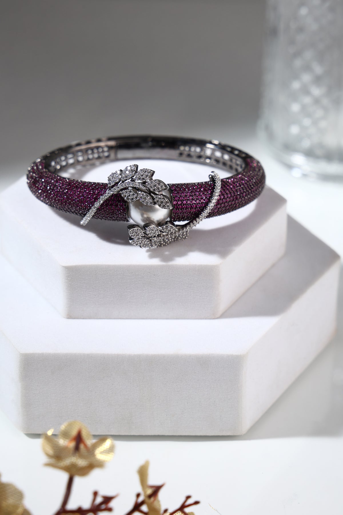 Amethyst Crystal Bangle