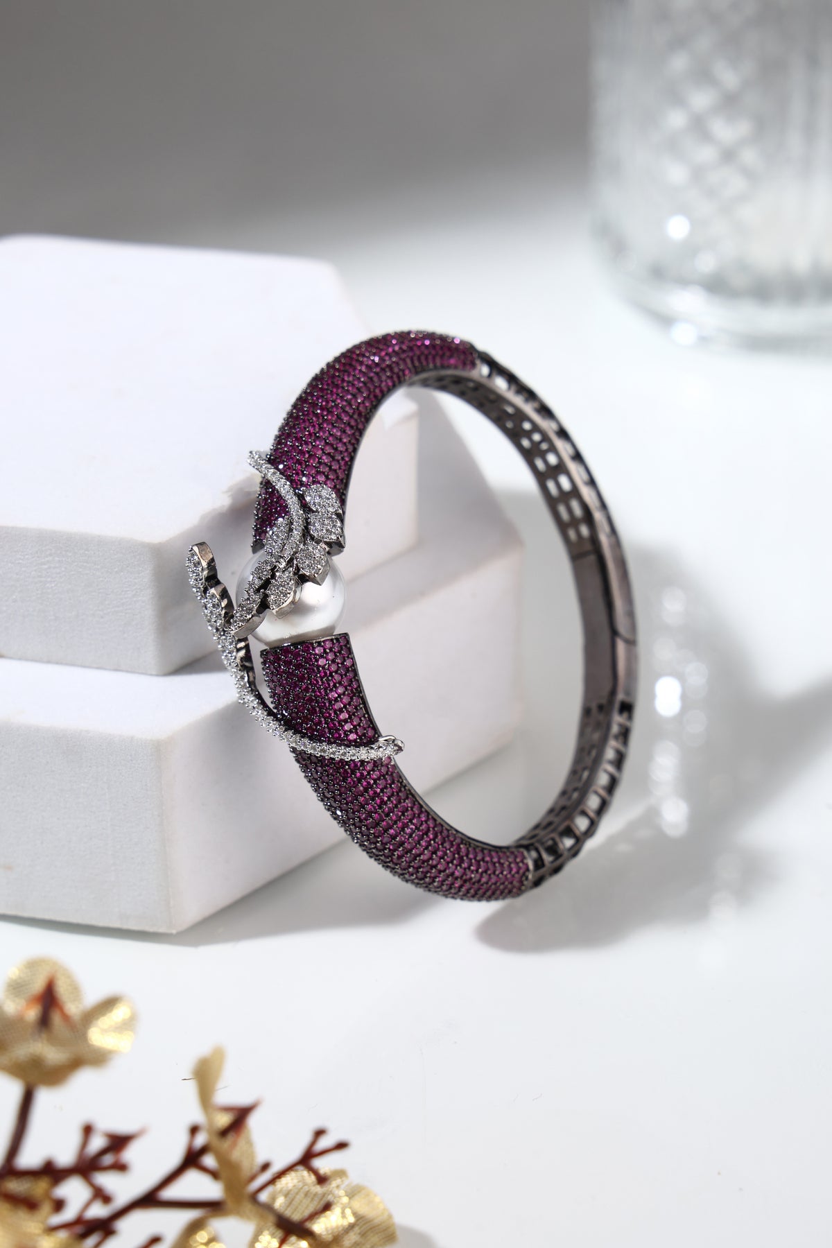 Amethyst Crystal Bangle