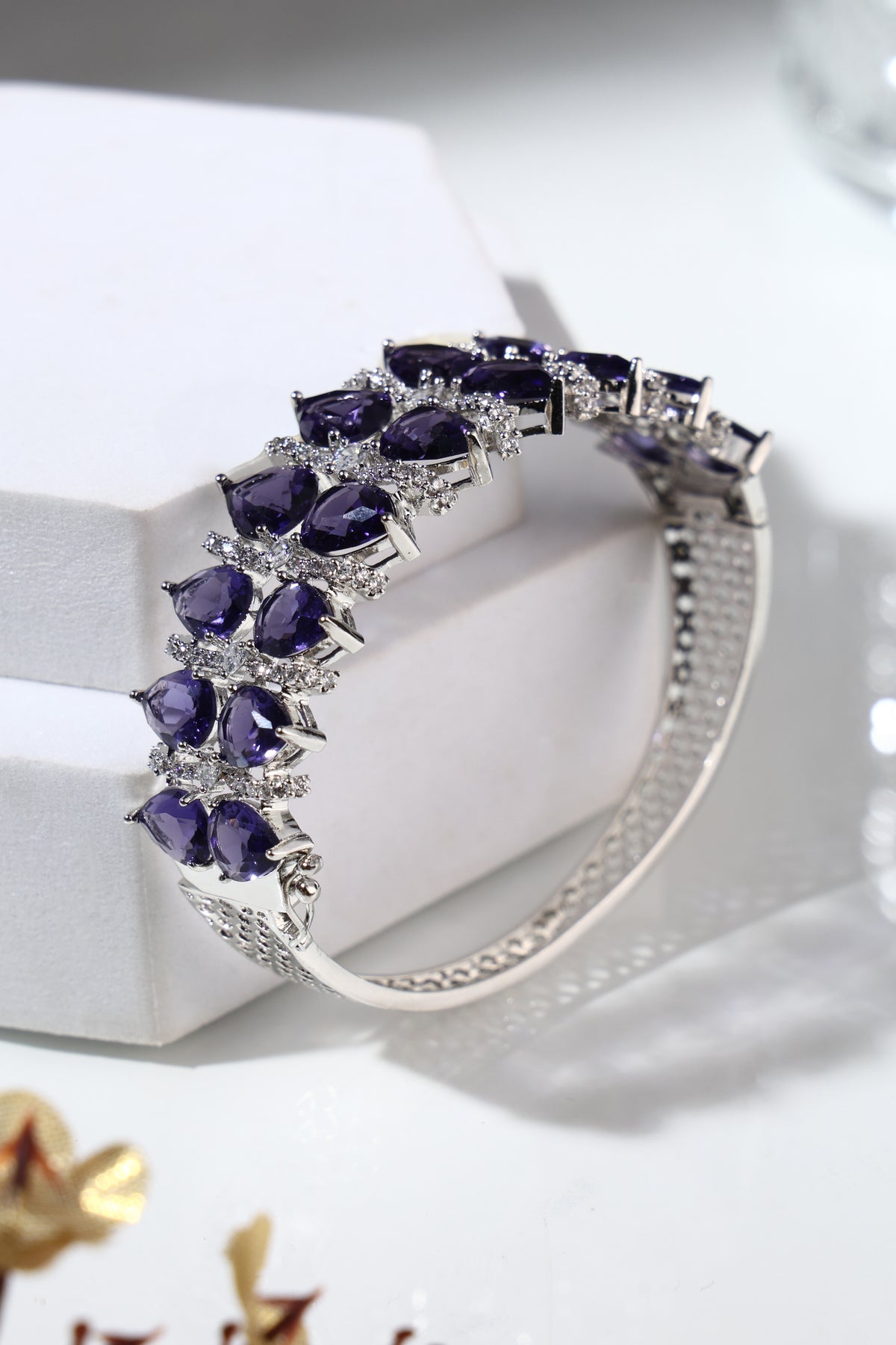 Amethyst Royale Crystal Bangle