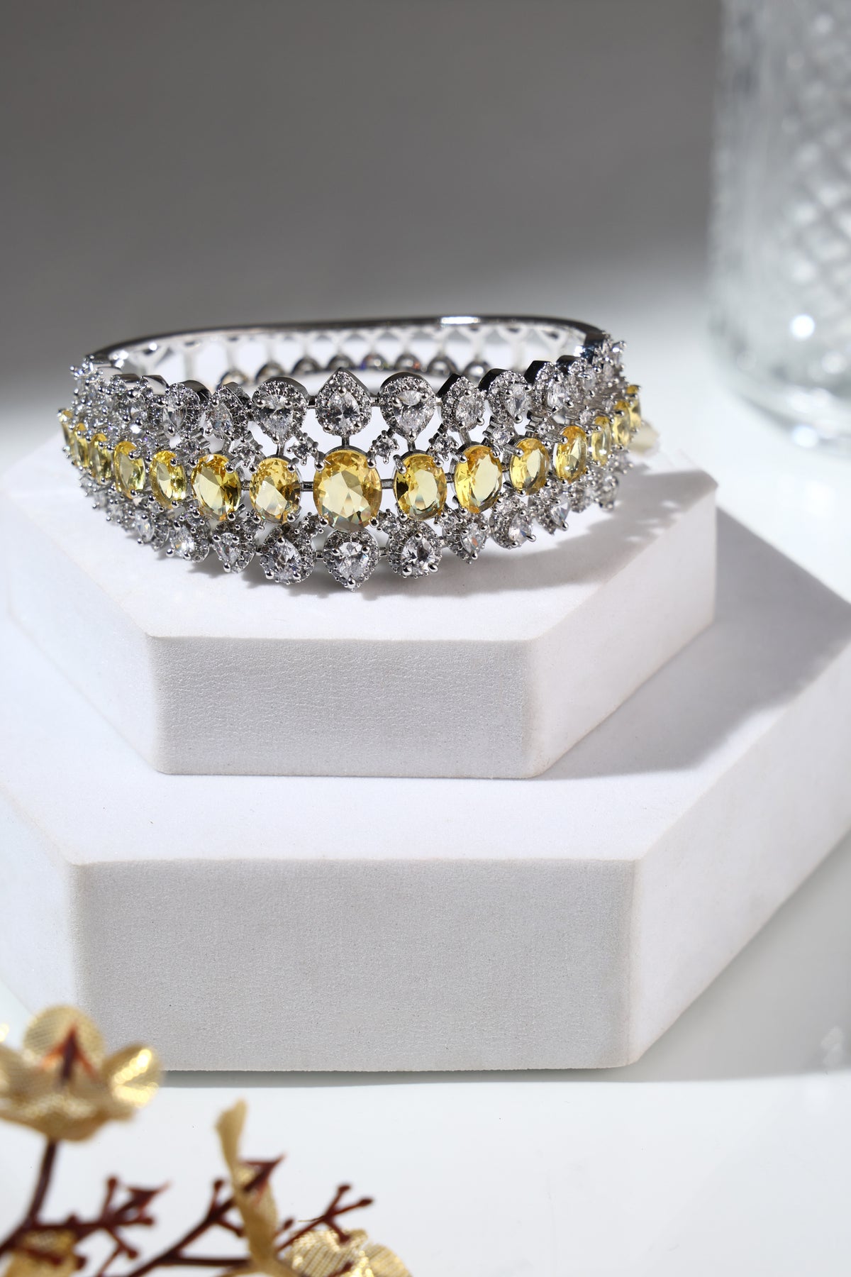 Citrine Royale Crystal Bangle