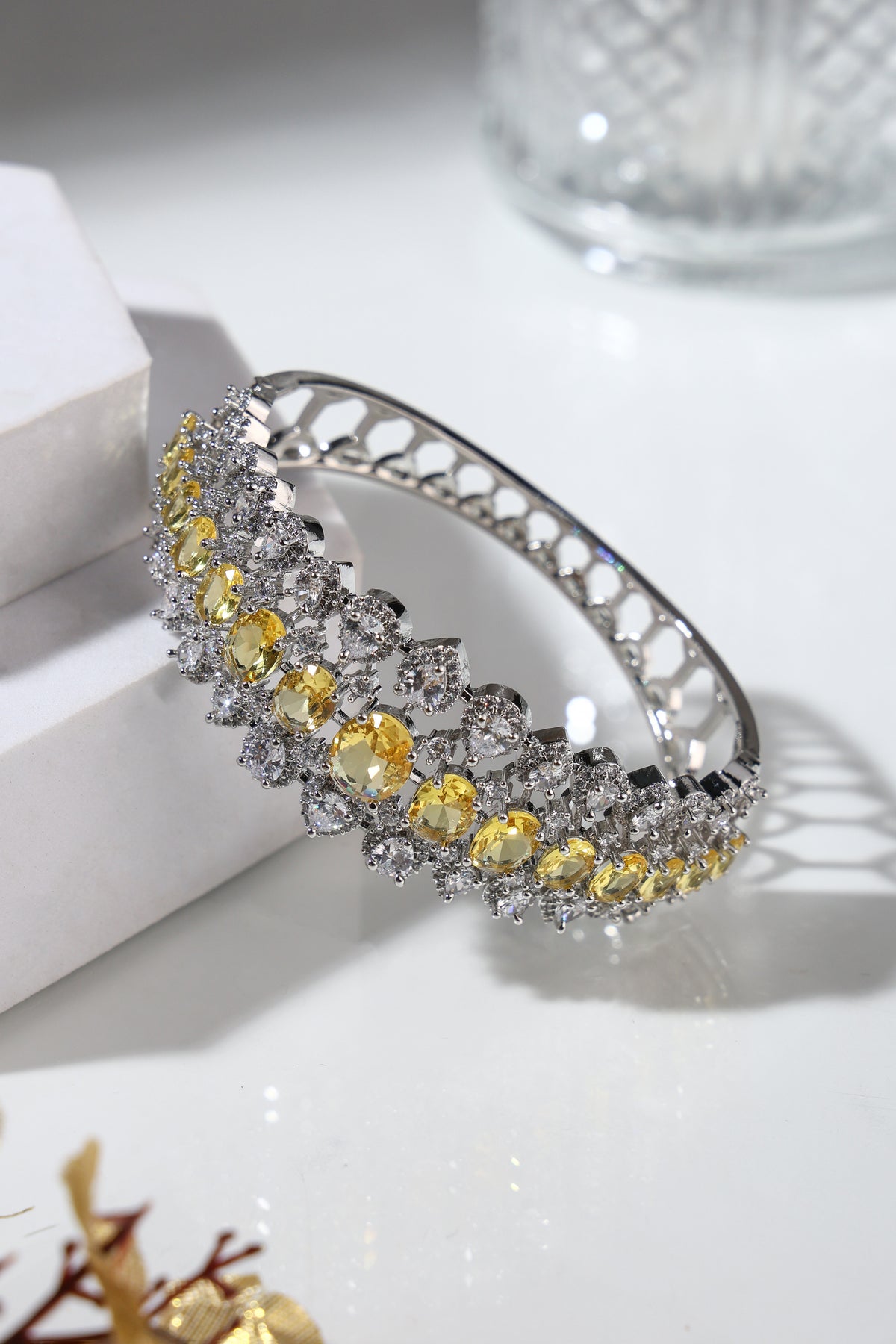 Citrine Royale Crystal Bangle