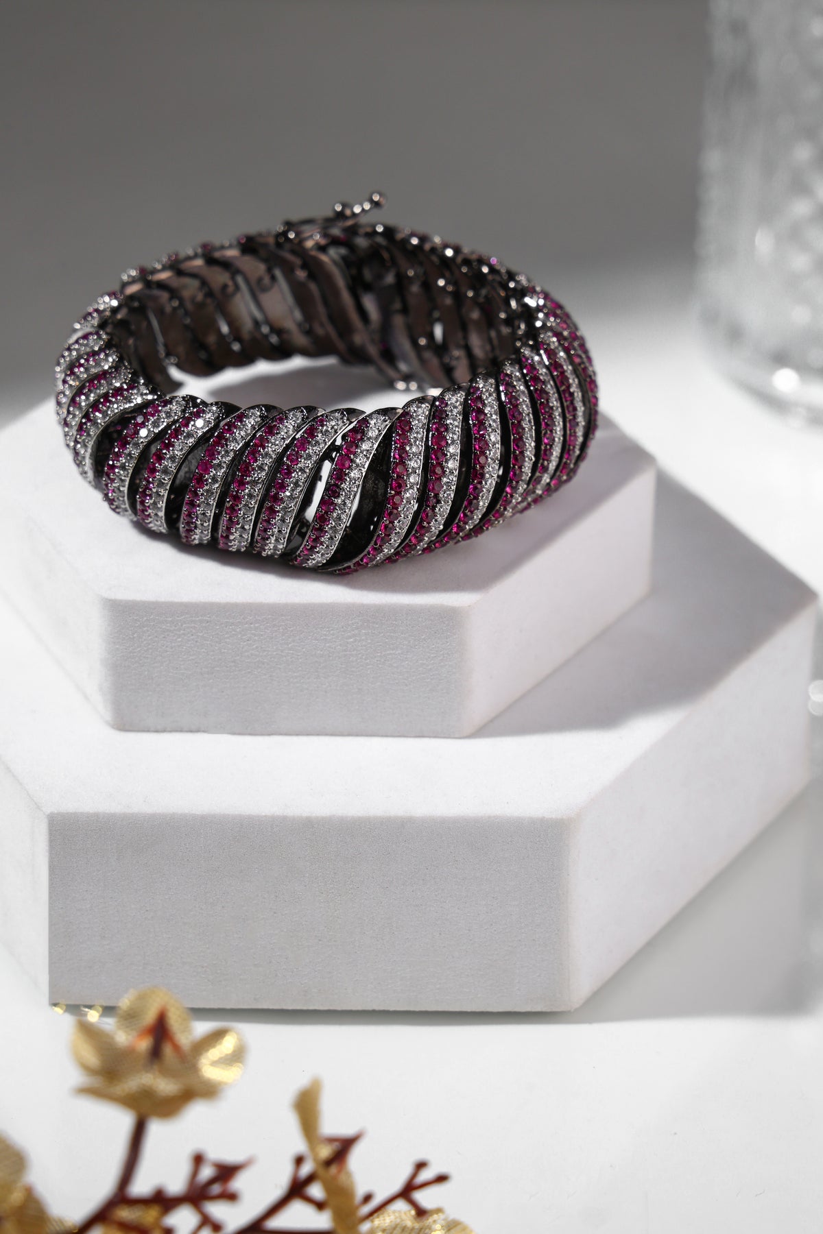 Rosé Spectrum Crystal Bracelet