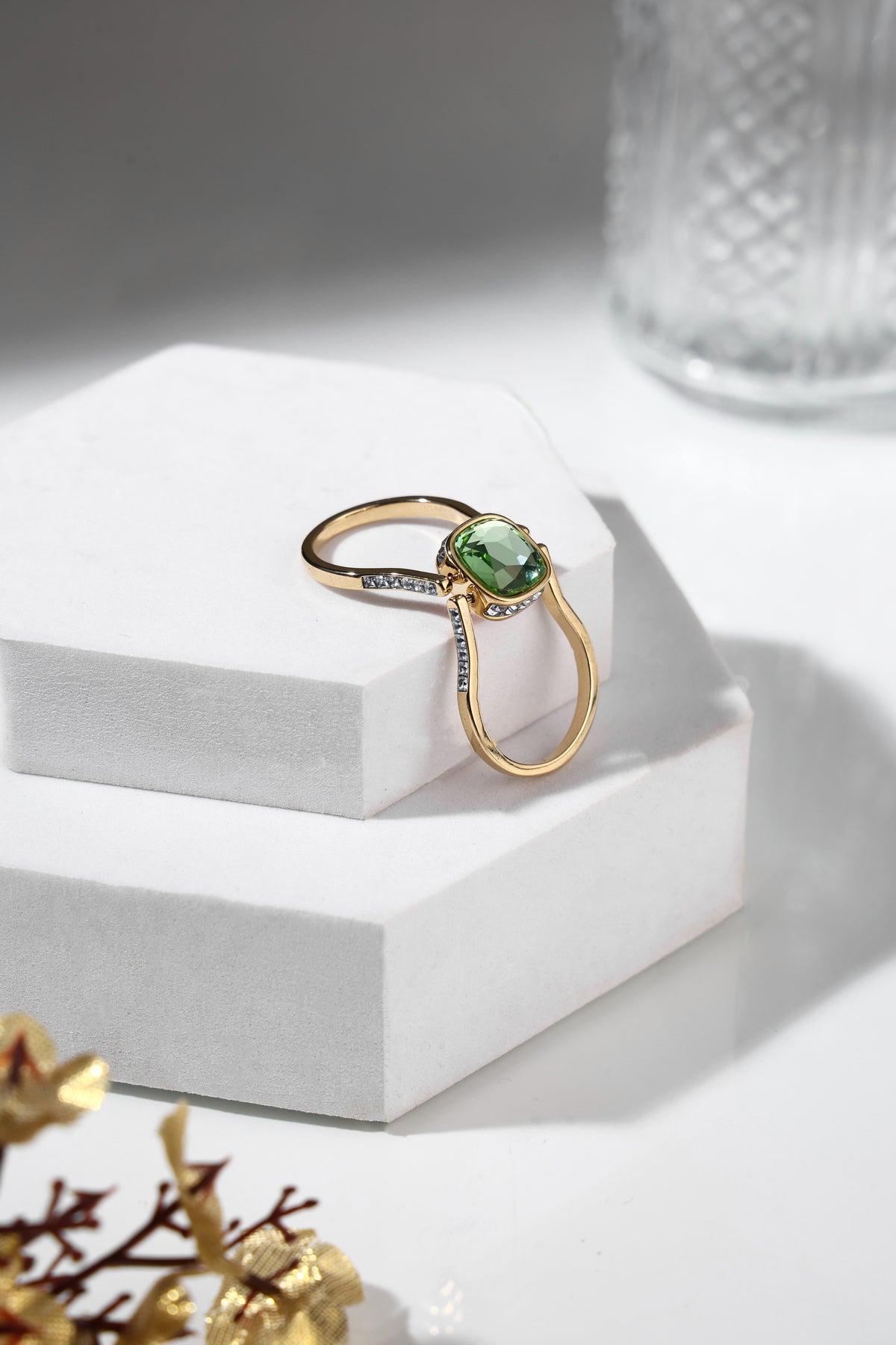 Blush Radiance Statement Ring