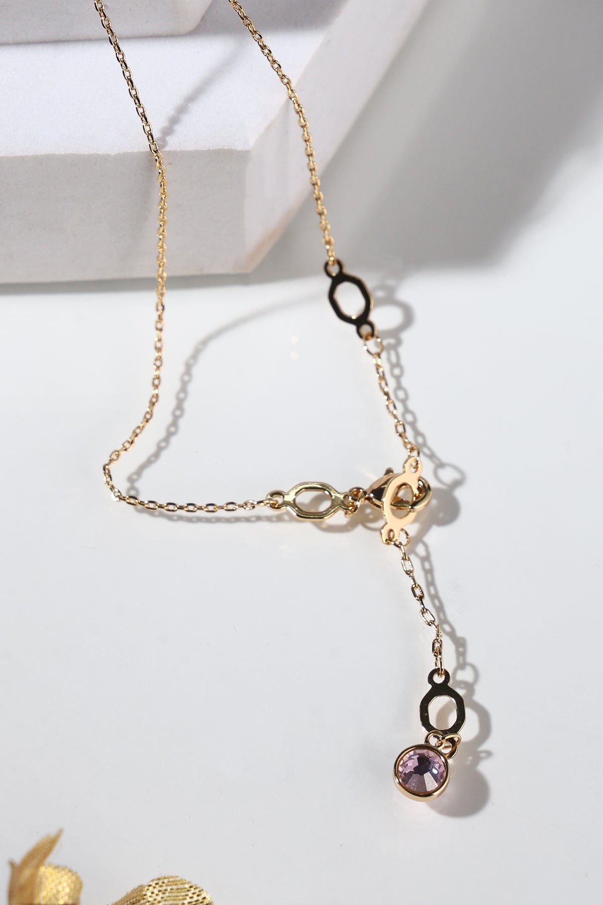 Serena Dual-Tone Gemstone Pendant Necklace