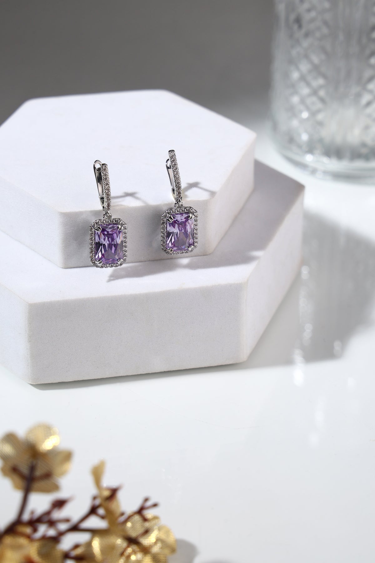 Lavelle Amethyst Drop Earrings