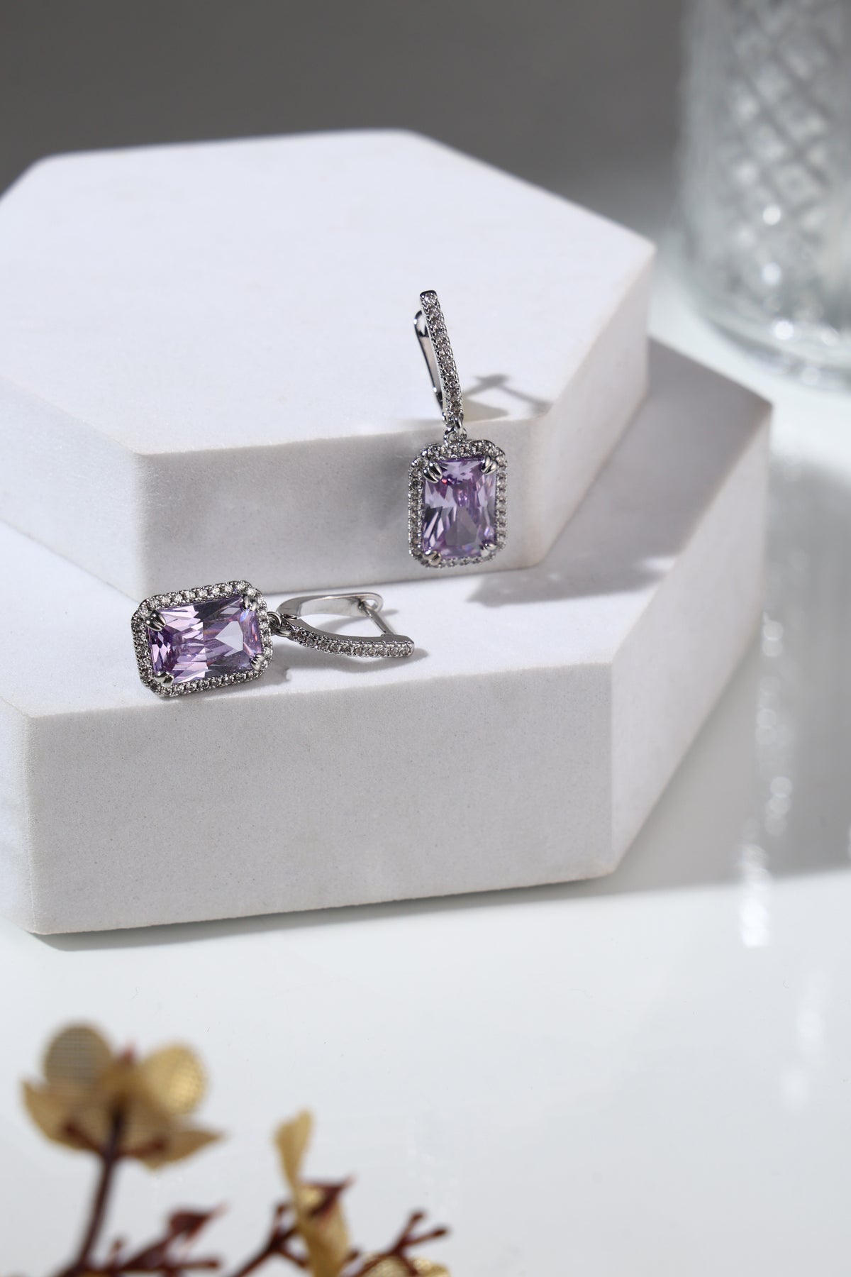 Lavelle Amethyst Drop Earrings