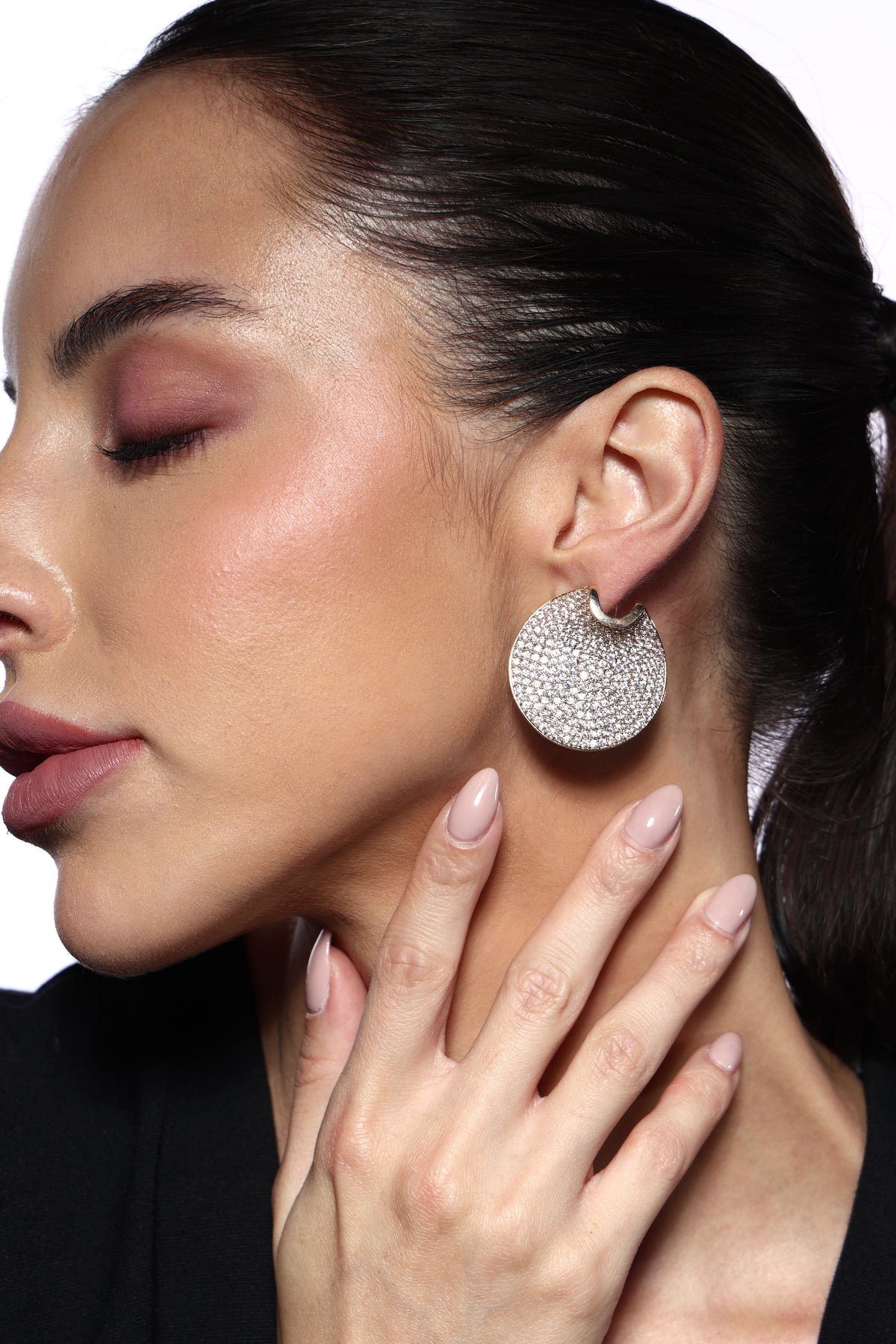Celeste Curved Statement Earrings