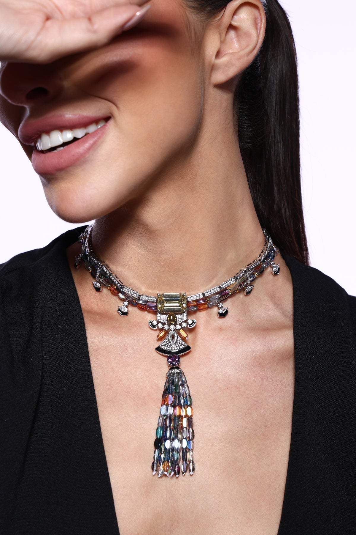 Seraphine Multicolour Tassel Necklace