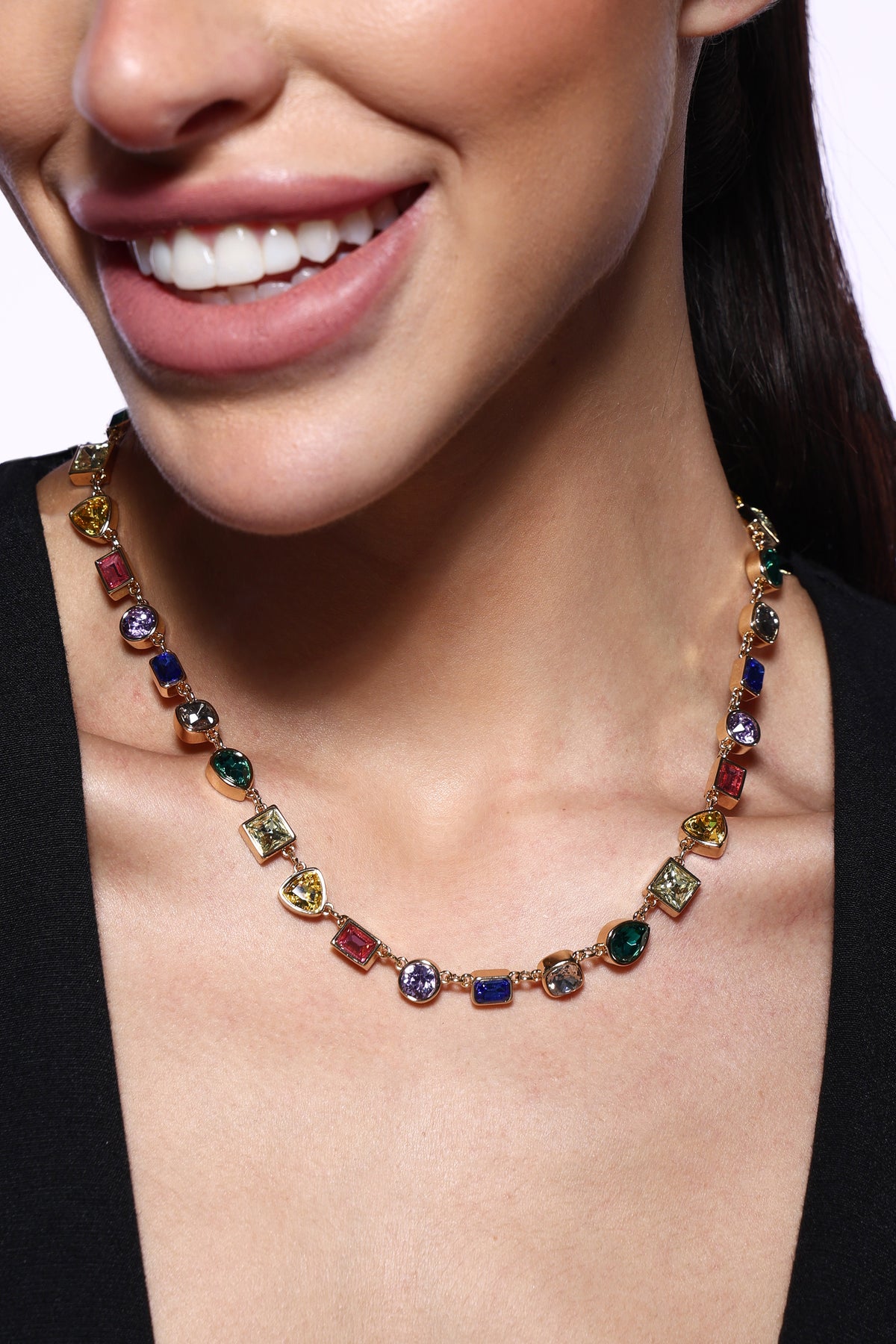 Jess Multicolour Gemstone Necklace
