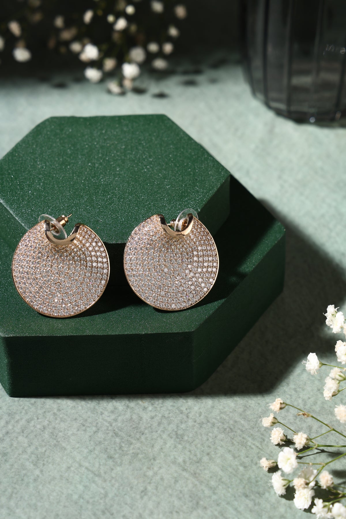 Celeste Curved Statement Earrings