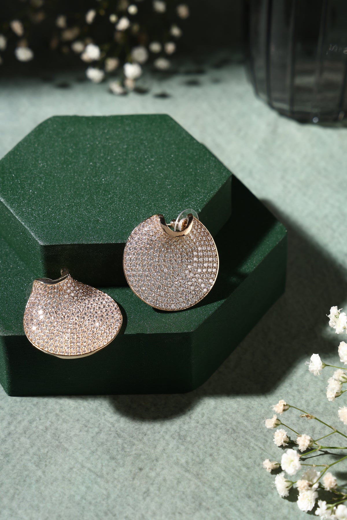 Celeste Curved Statement Earrings