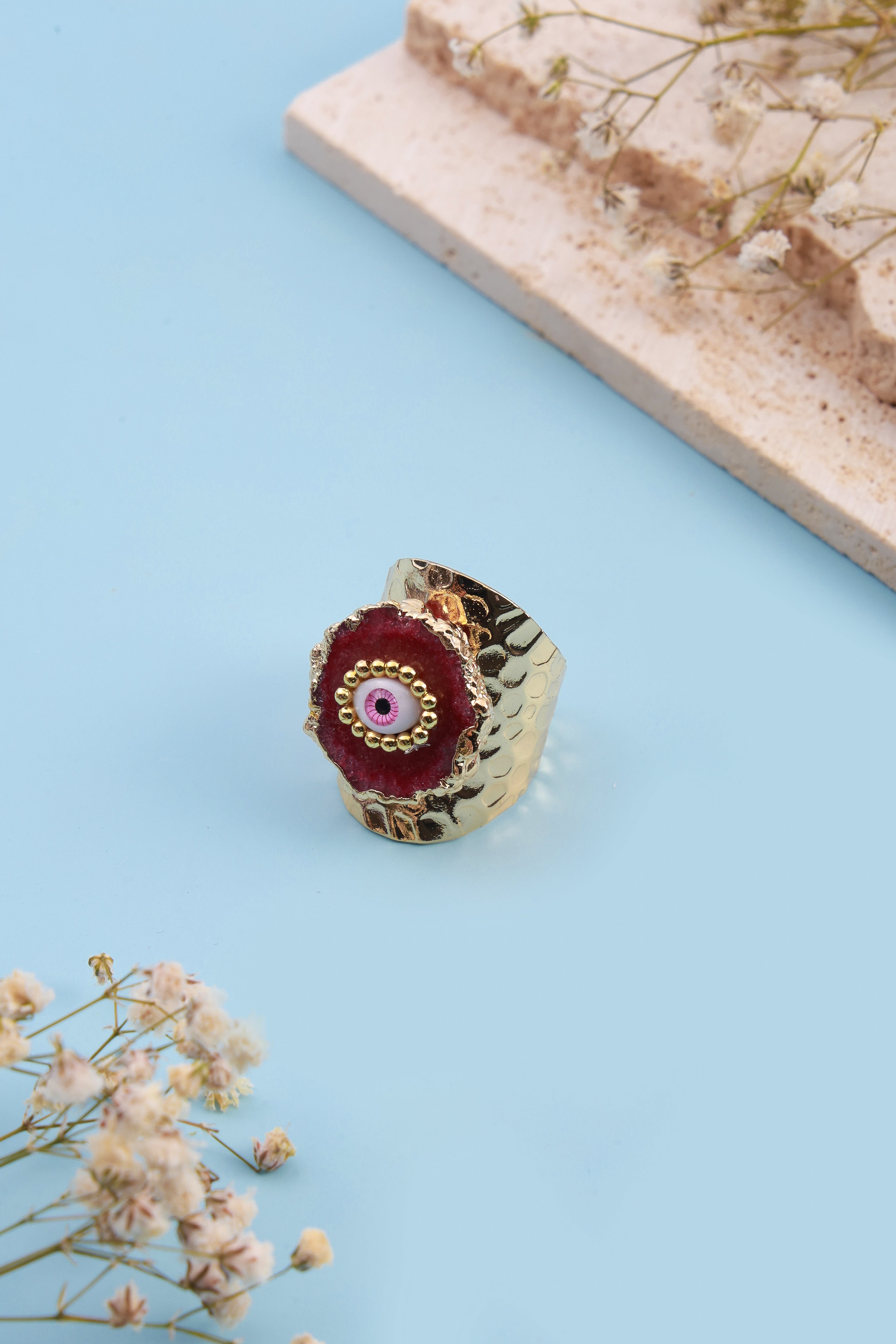 Eyora Dark Red Ring