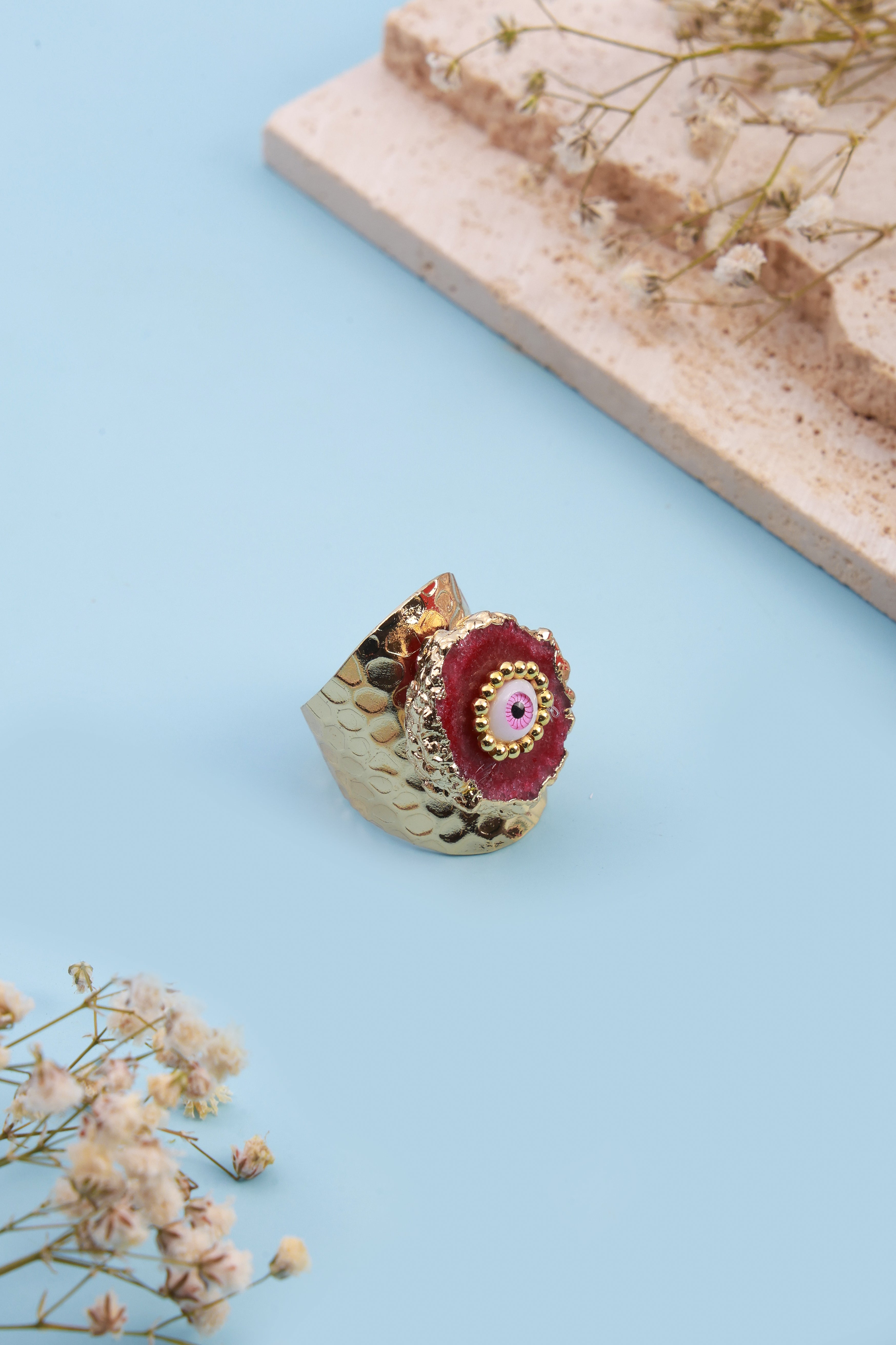Eyora Dark Red Ring