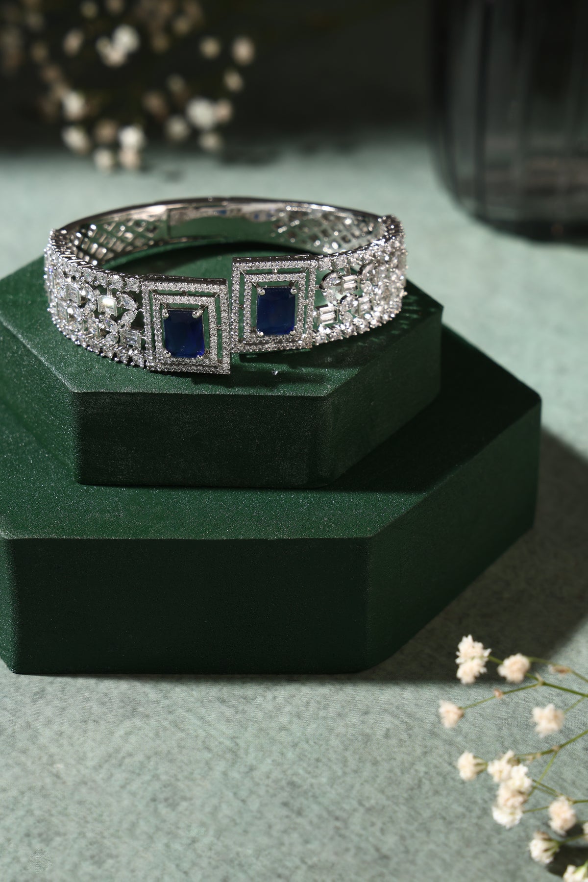 Sapphire Royale Crystal Bangle
