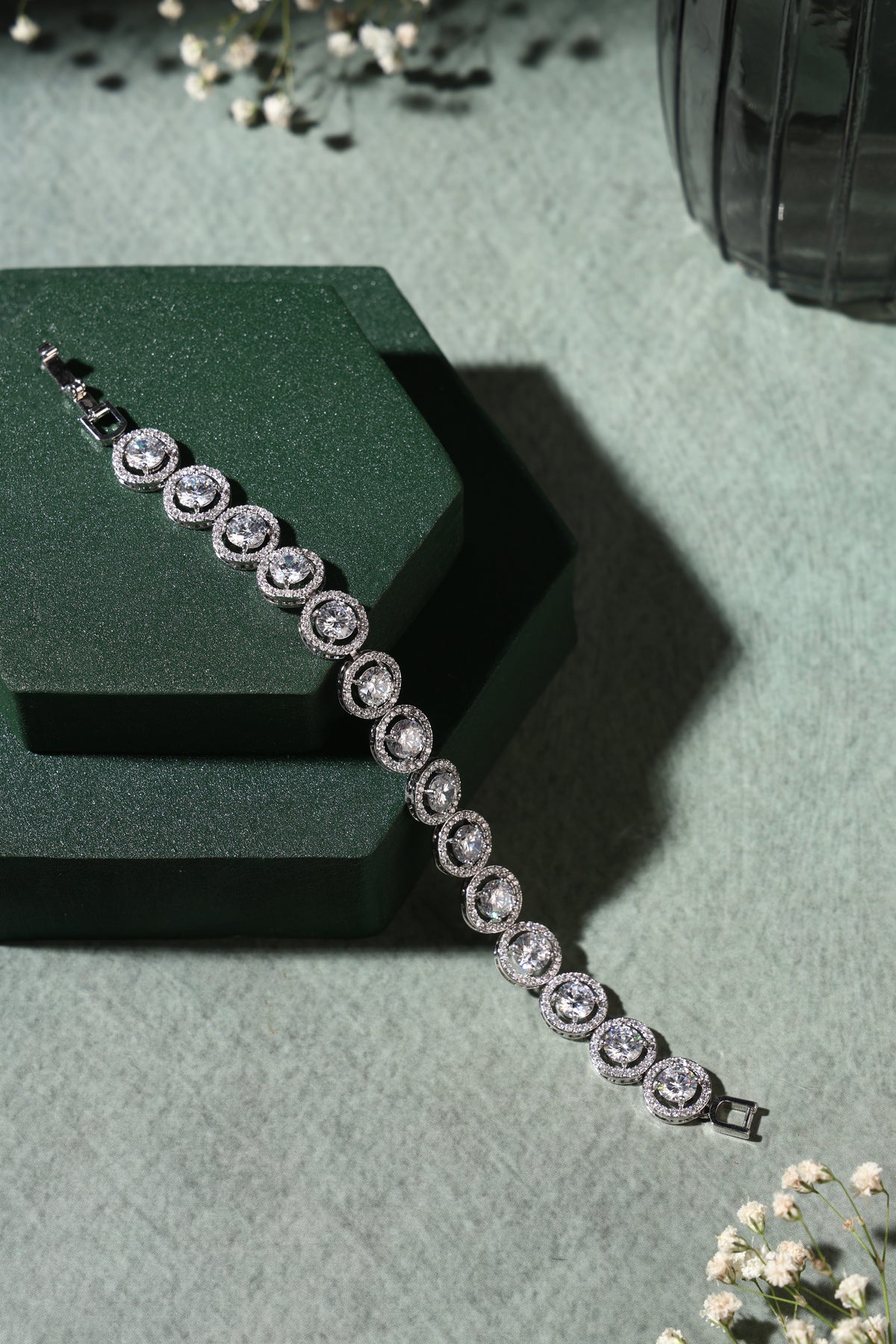 Celeste Halo Crystal Bracelet