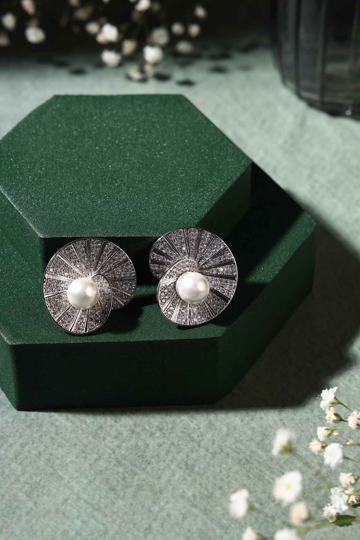 Marina Swirl Pearl Earrings
