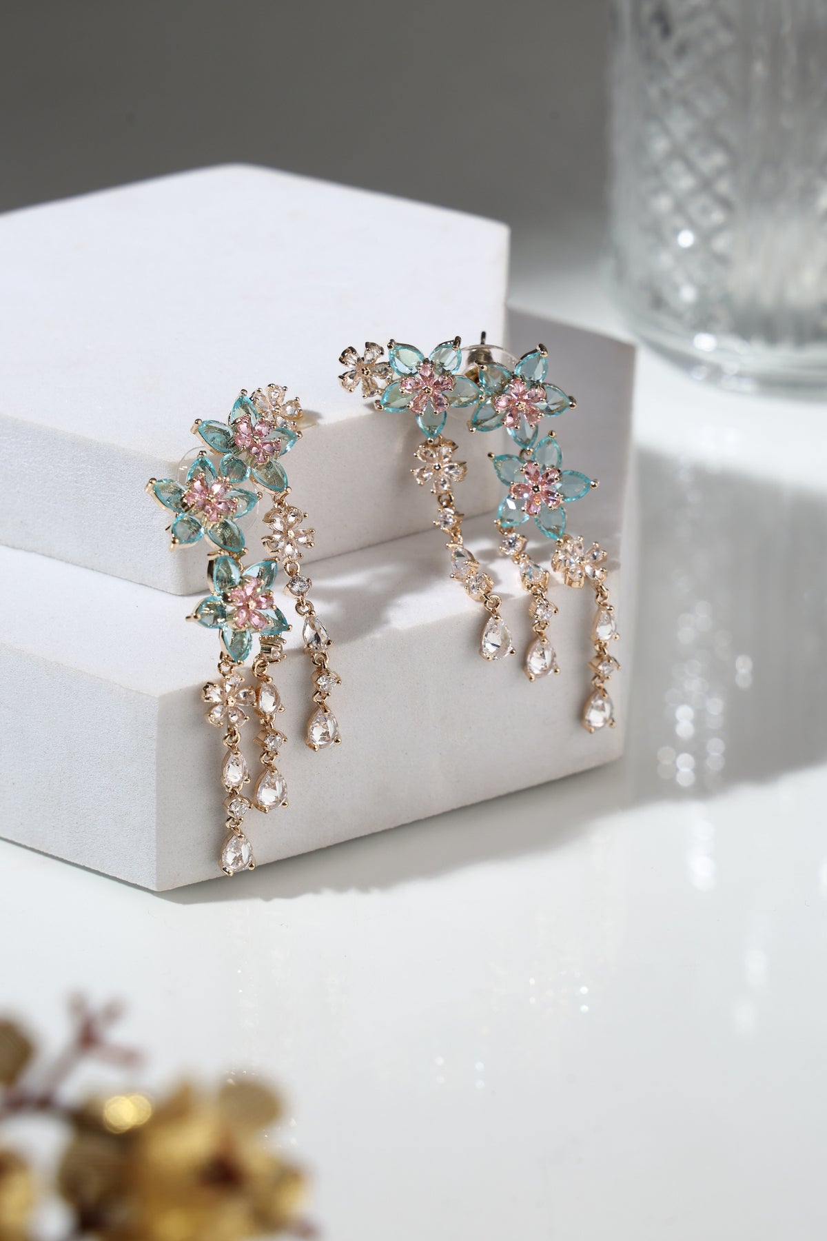 Celestia Floral Cascade Earrings