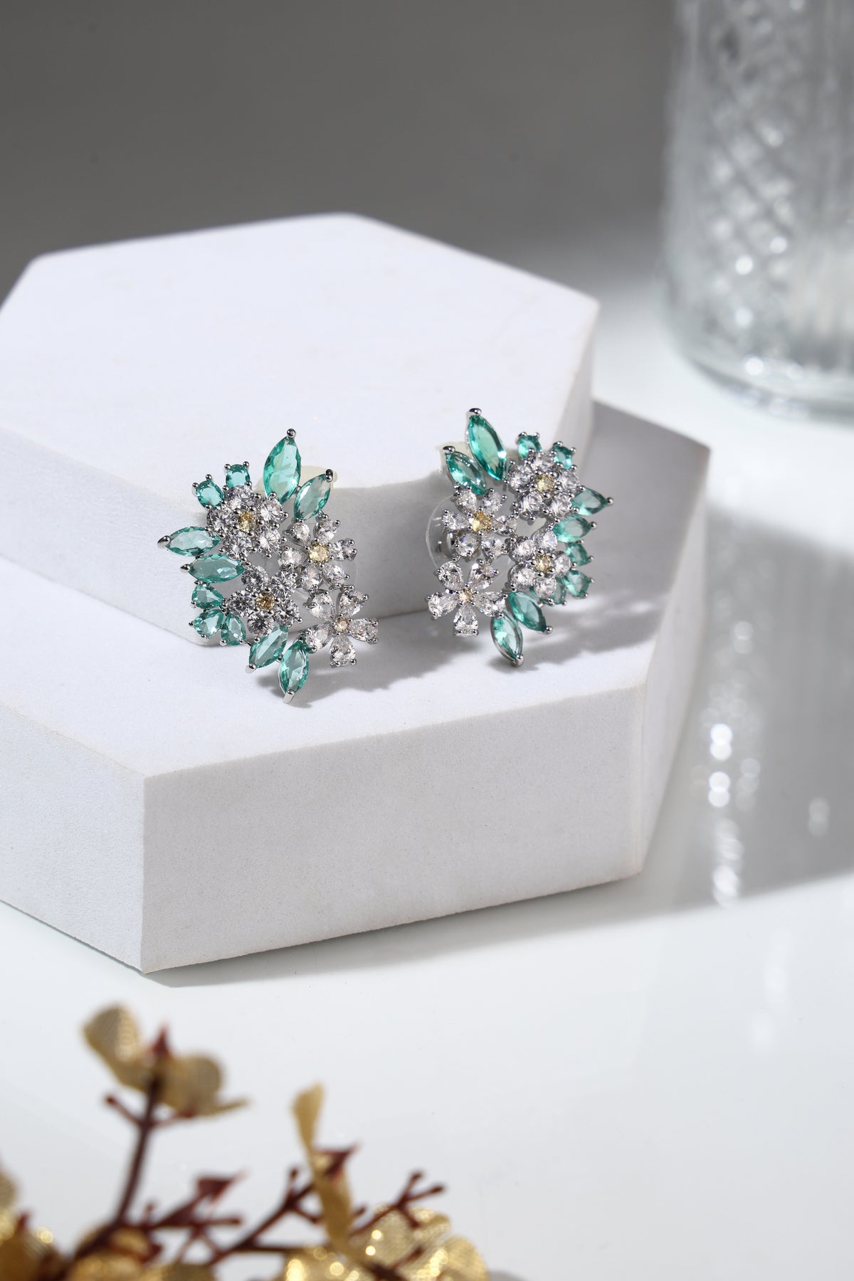 Verdante Floral Bouquet Earrings