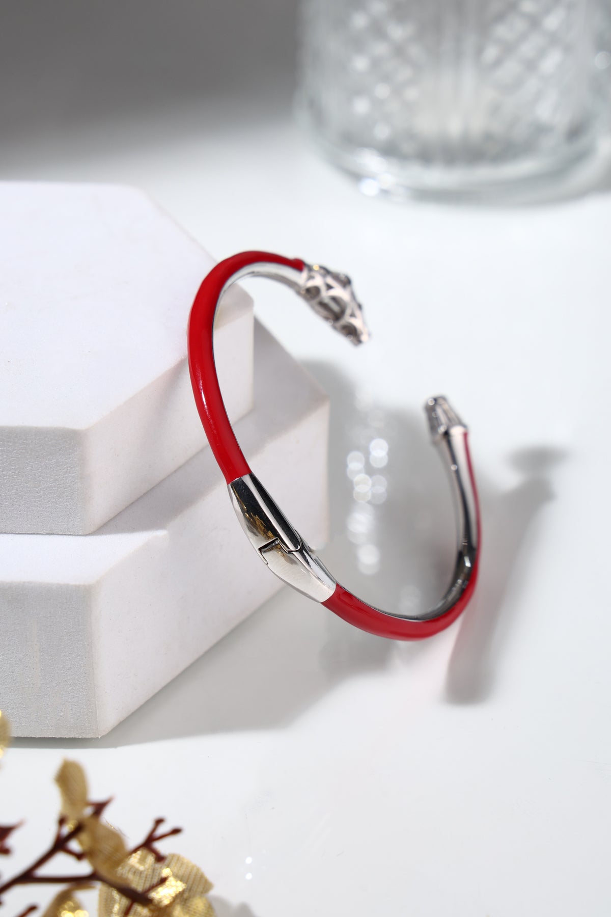 Scarlet Edge Crystal Cuff