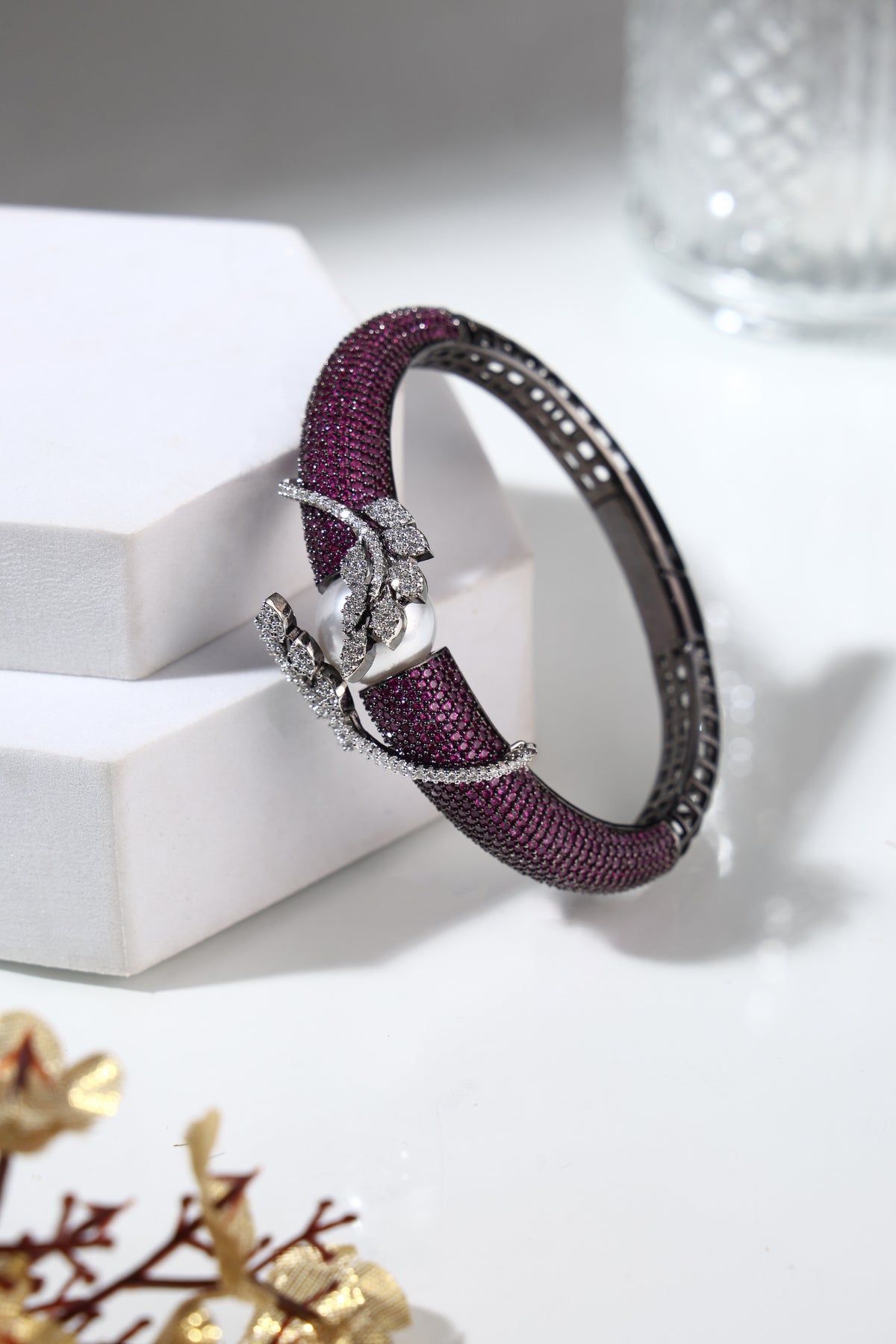 Amethyst Crystal Bangle