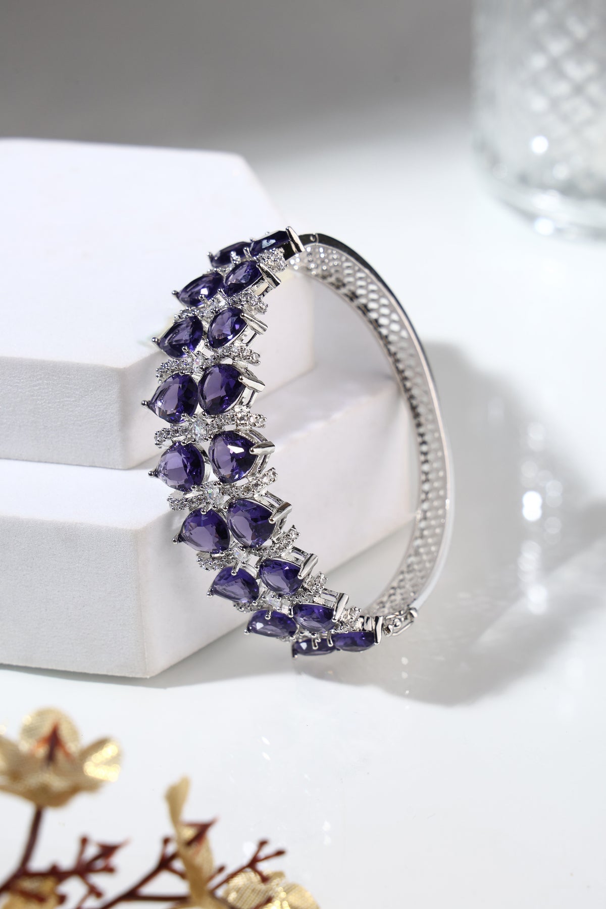 Amethyst Royale Crystal Bangle