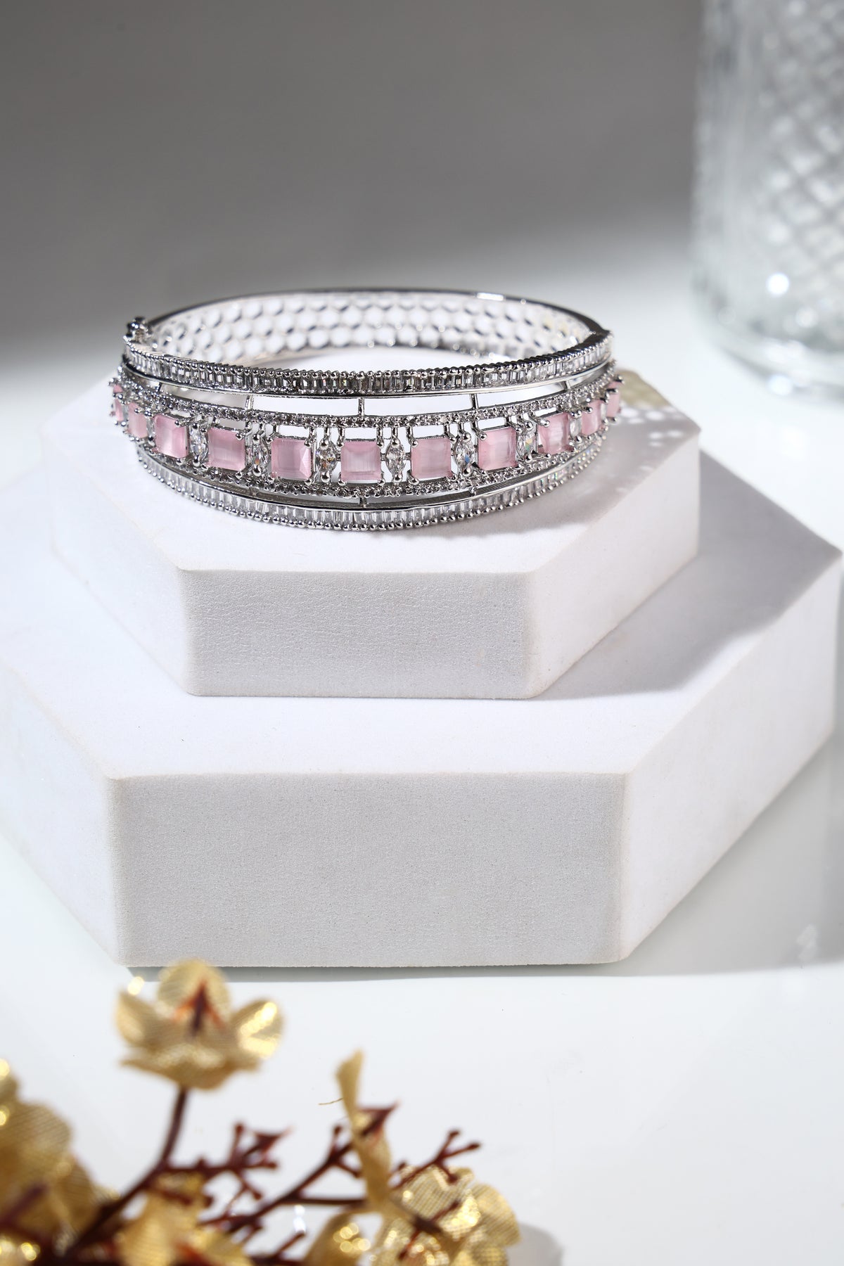 Rosé Lumière Crystal Bangle