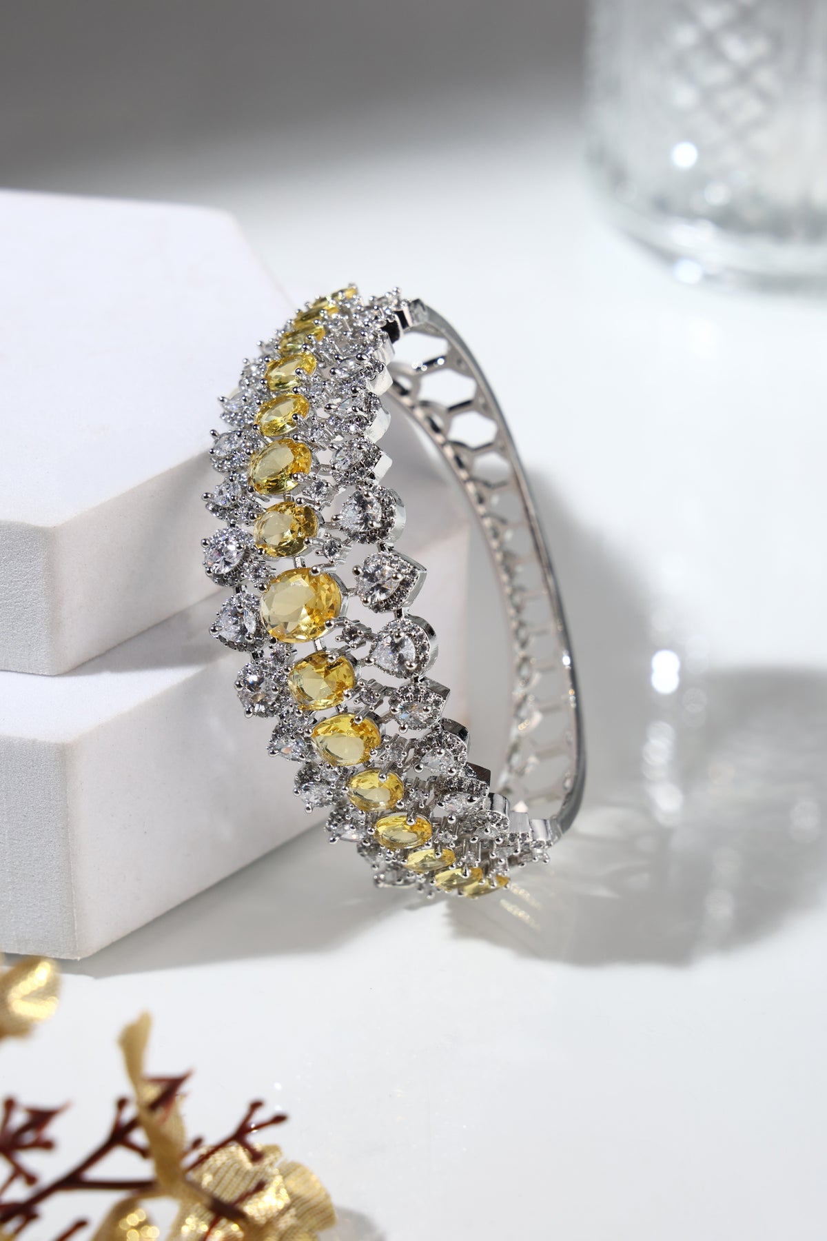 Citrine Royale Crystal Bangle