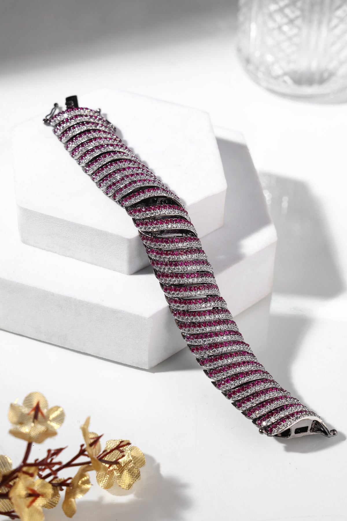 Rosé Spectrum Crystal Bracelet