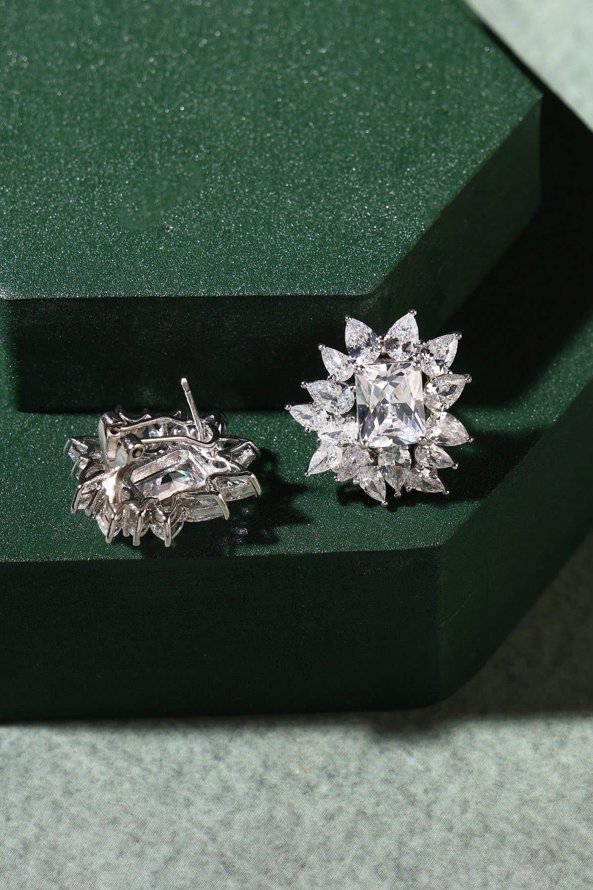 Celestia Crystal Bloom Stud Earrings