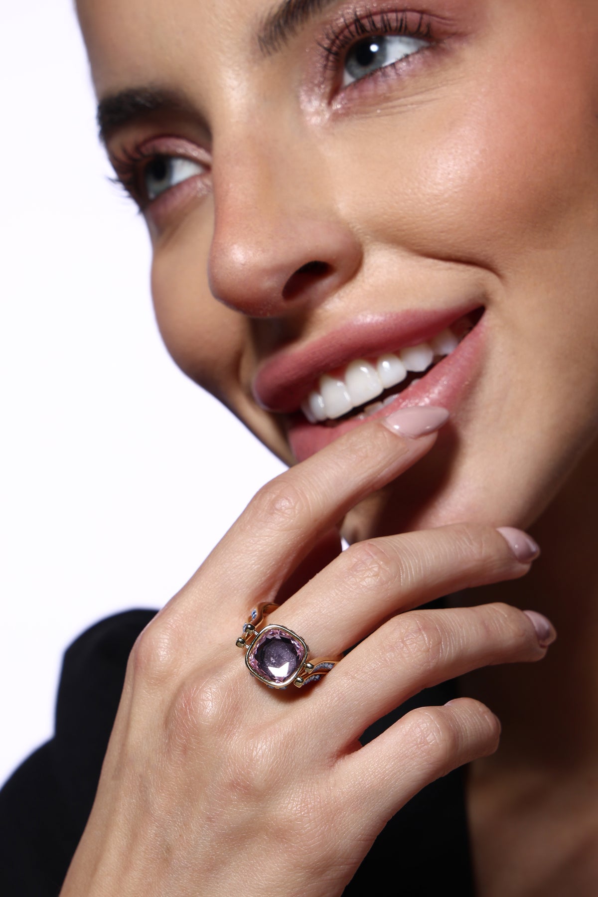Blush Radiance Statement Ring