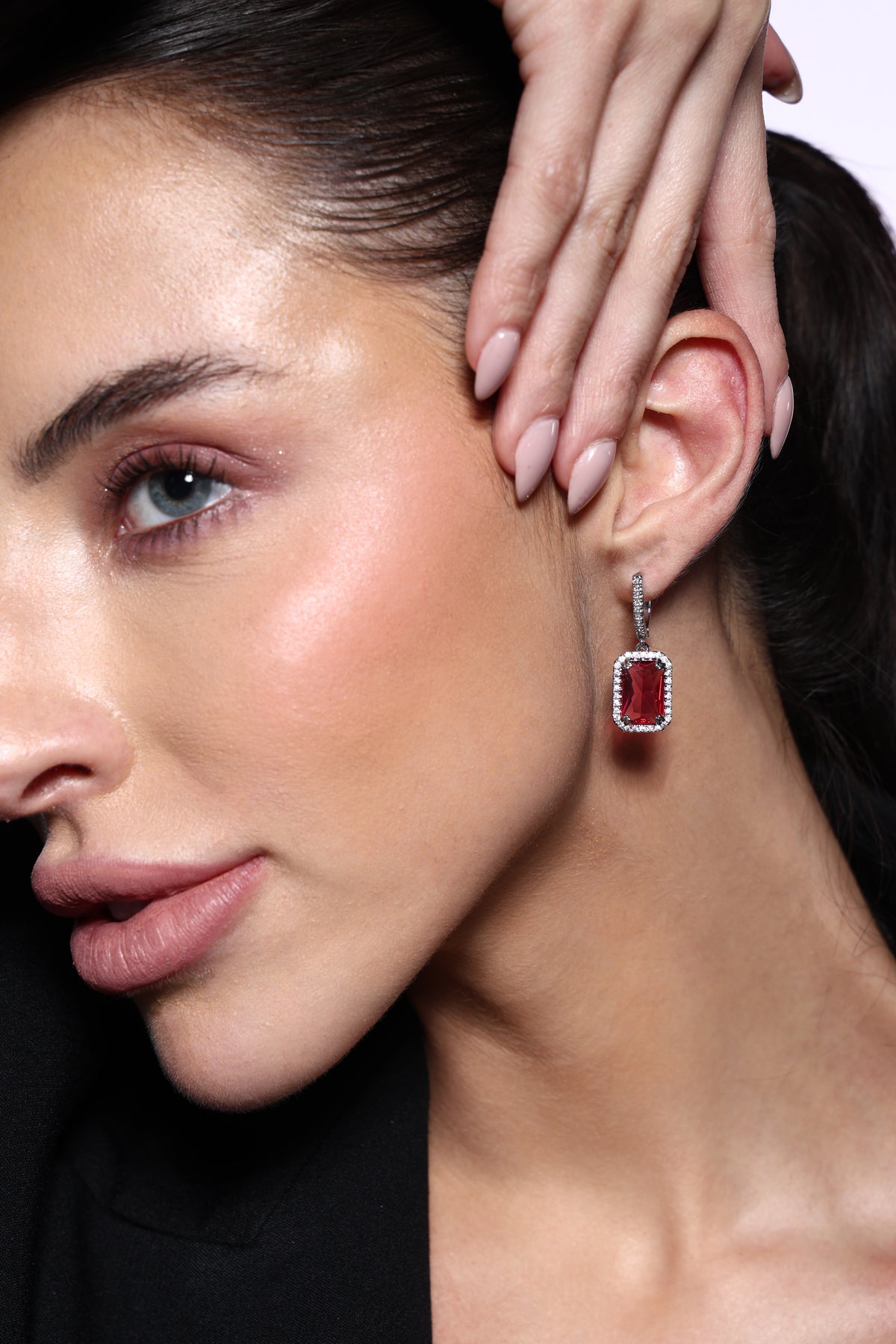 Rosalie Ruby Drop Earrings