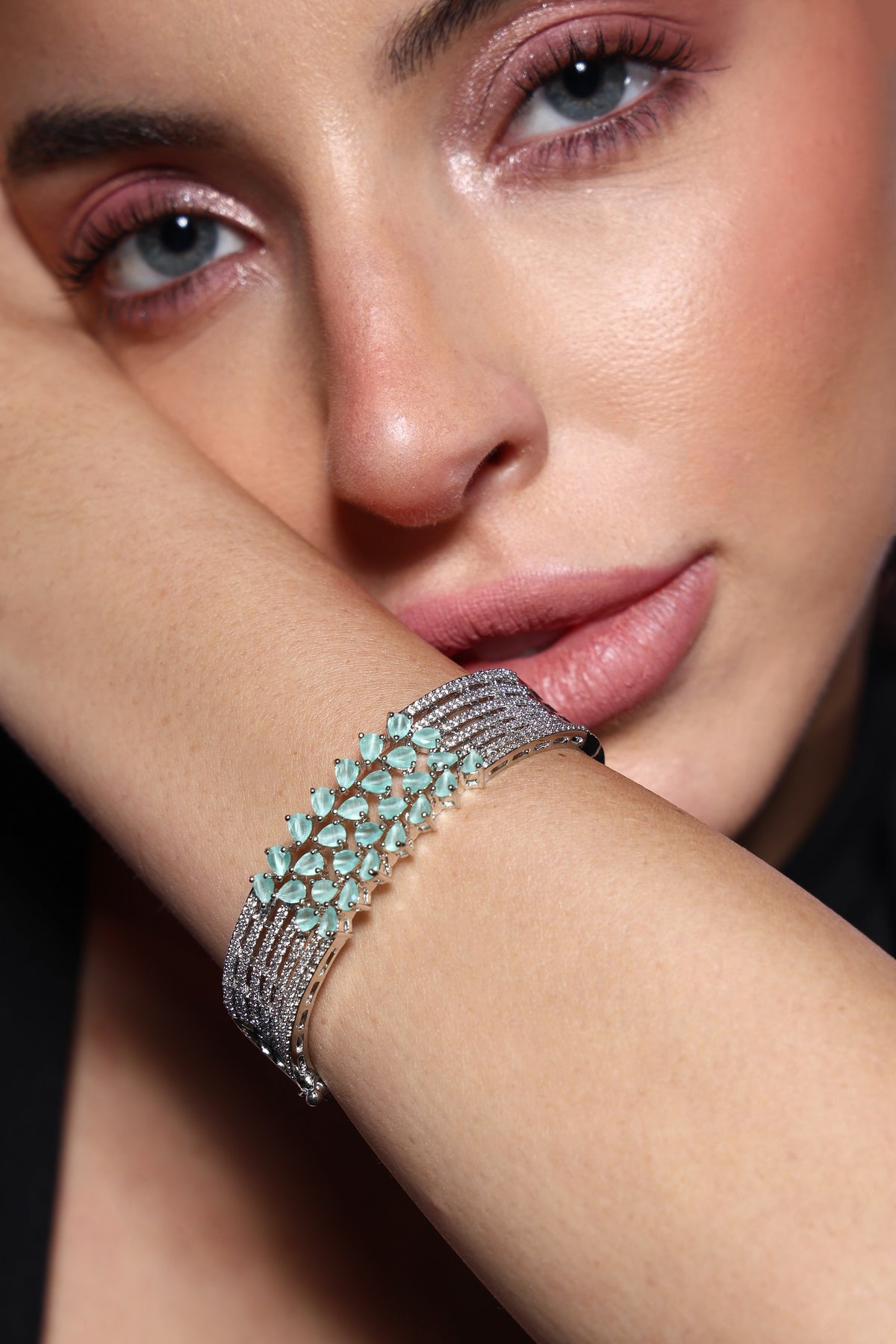 Celestia Crystal Halo Bangle