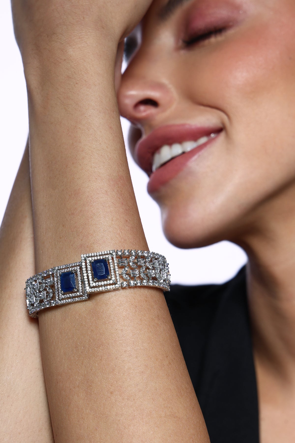 Sapphire Royale Crystal Bangle