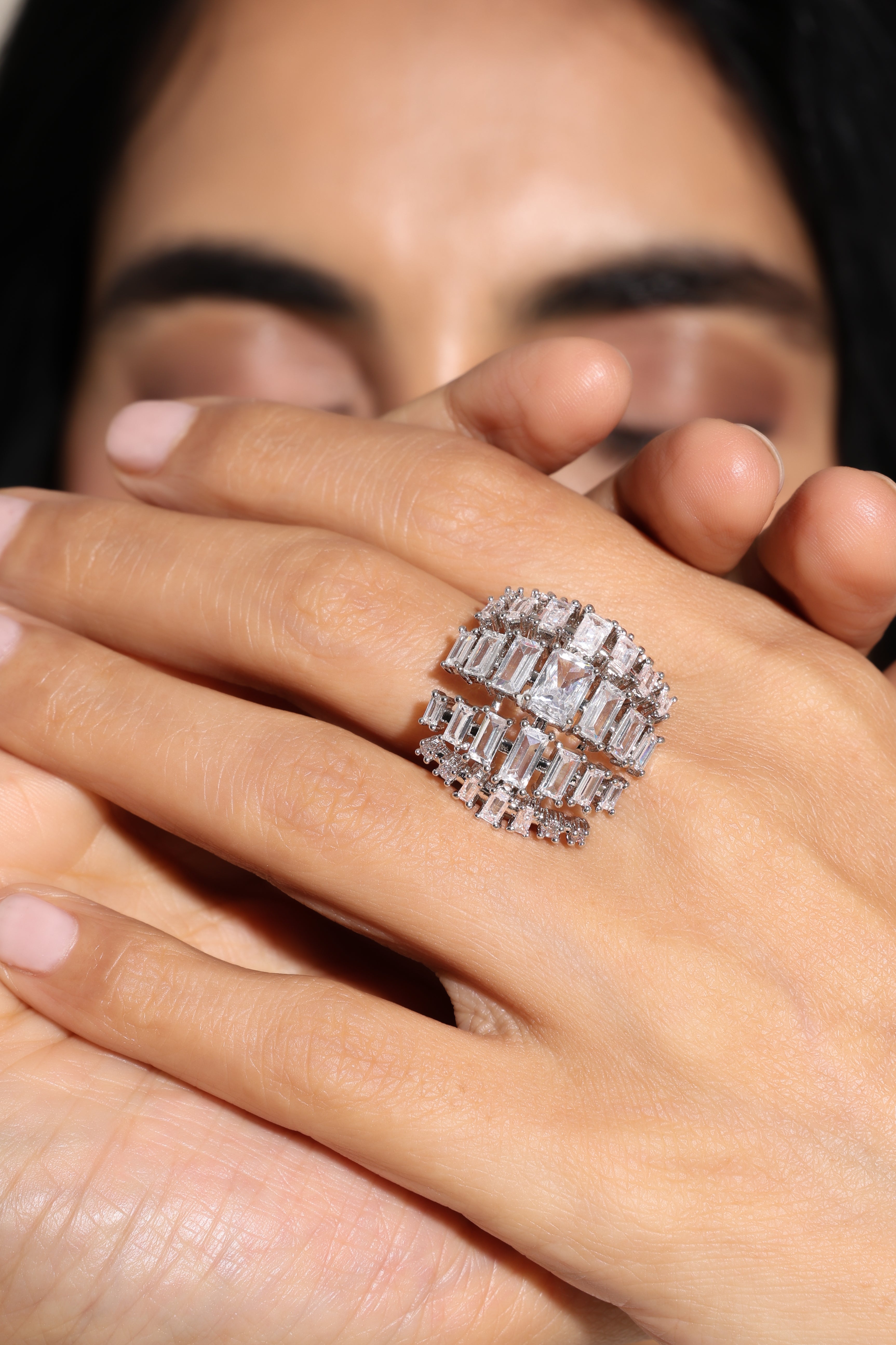 Aurelle Crystal Luxe Ring